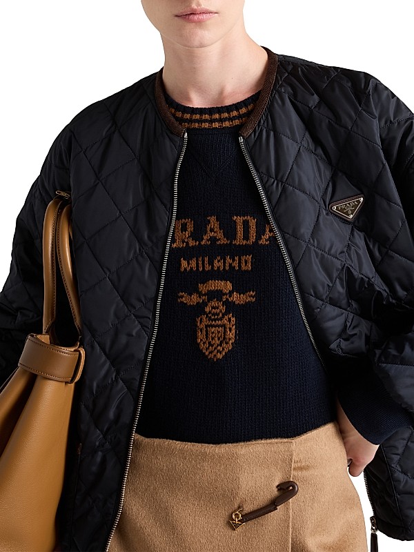Shop Prada Wool and Cashmere Crew-Neck Sweater | Saks Fifth Shop Prada Wool and Cashmere Crew-Neck Sweater | Saks Fifth