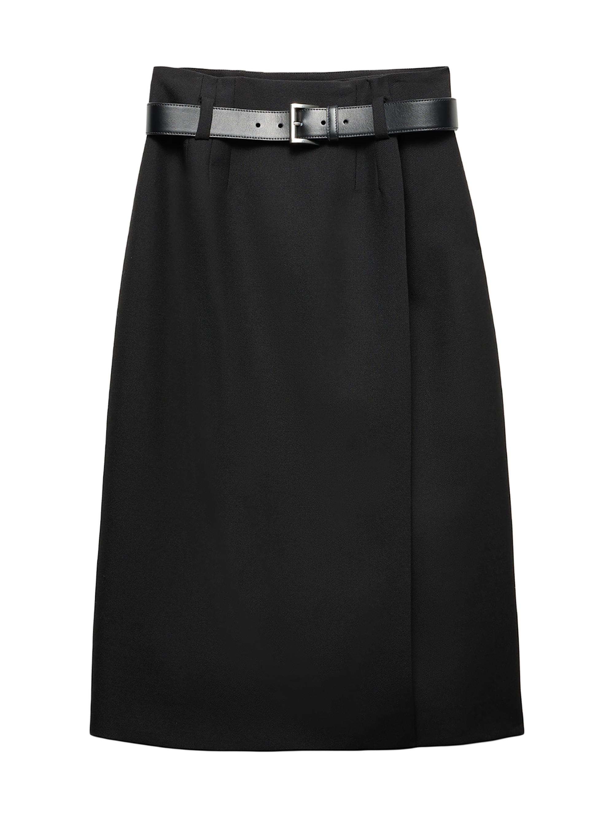 Prada Women's Gabardine Skirt - Black