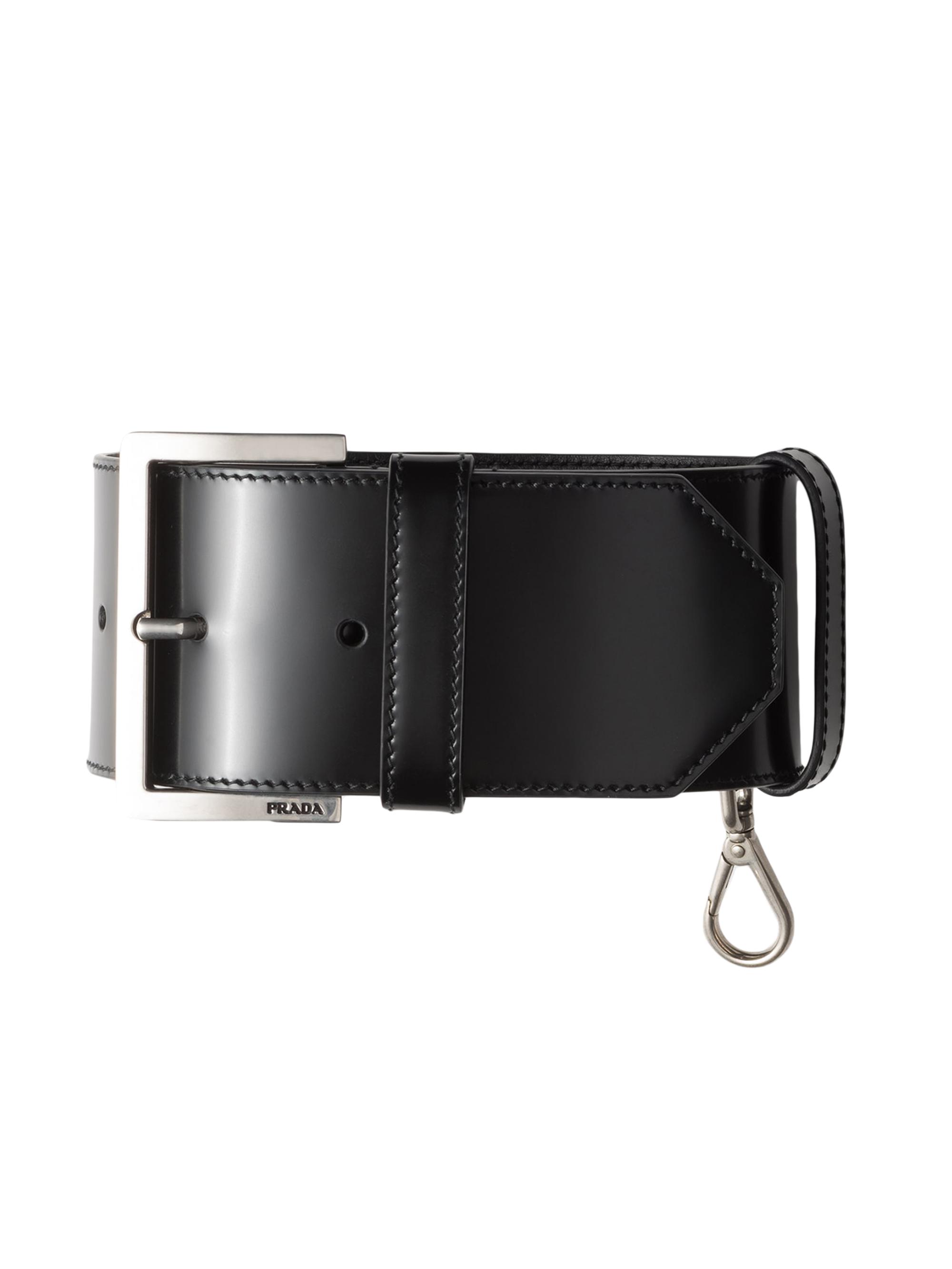 Prada Women's Leather Wrist Strap - Black