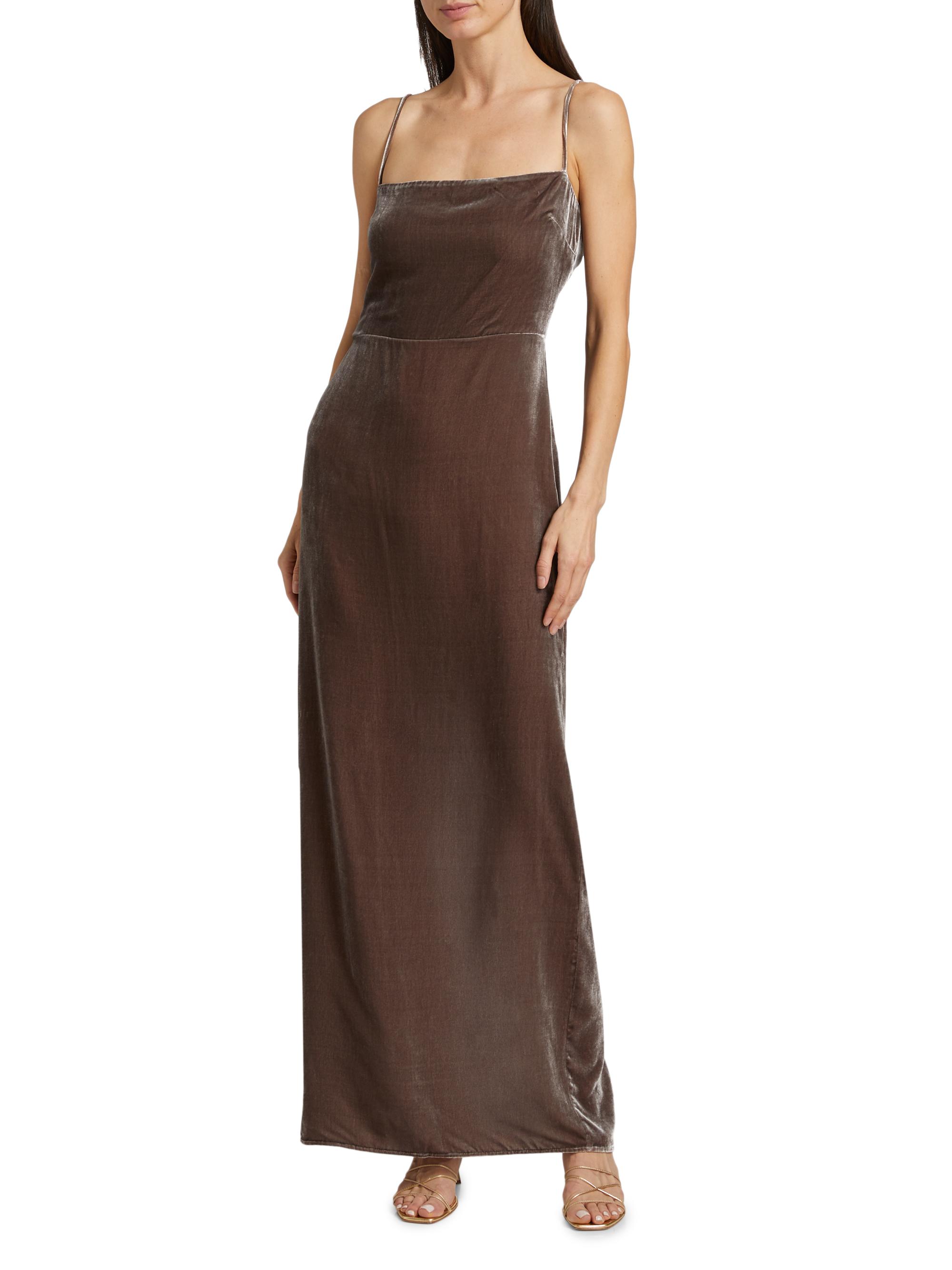 Reformation Frankie Velvet Maxi Slipdress | Saks Fifth Avenue