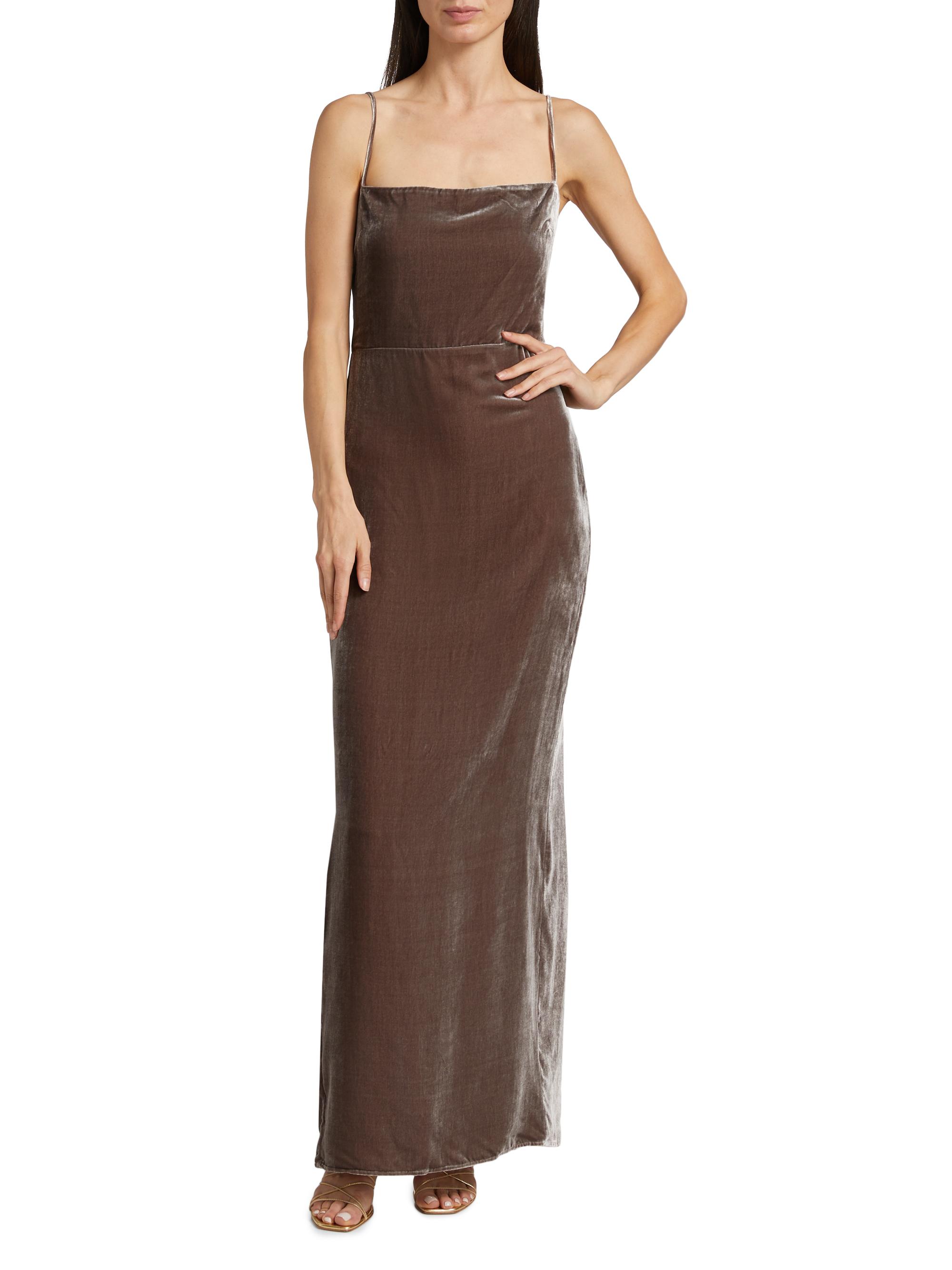 Reformation Frankie Velvet Maxi Slipdress | Saks Fifth Avenue