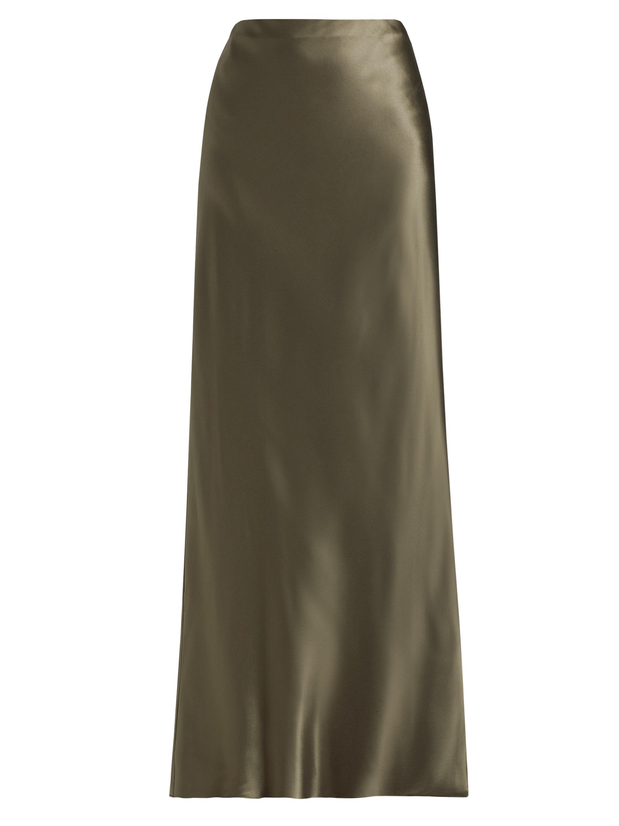 Reformation Women's Bella Silk Maxi Skirt - Aloe Vera