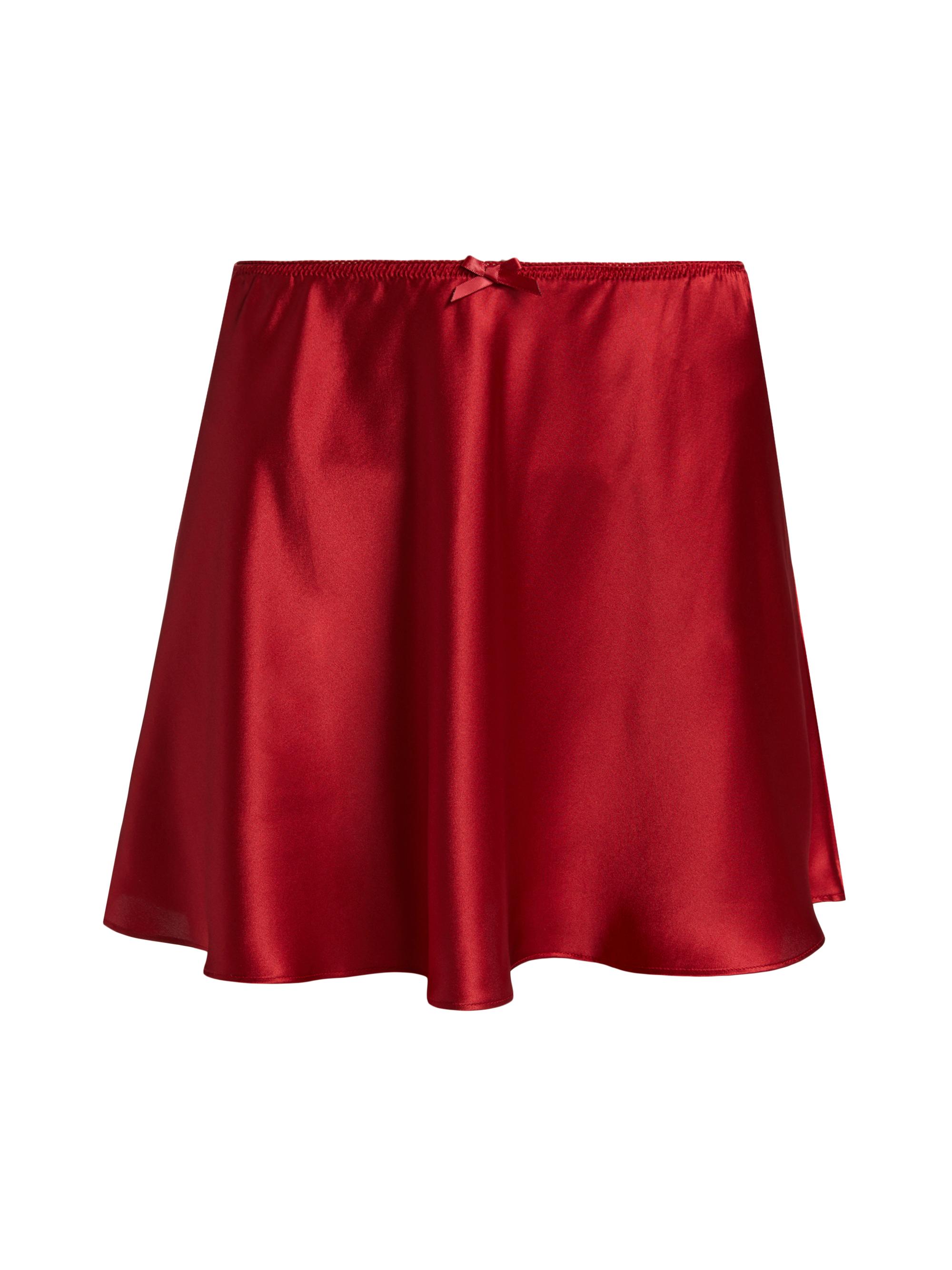 Reformation Women's Edda Silk Miniskirt - Sangre