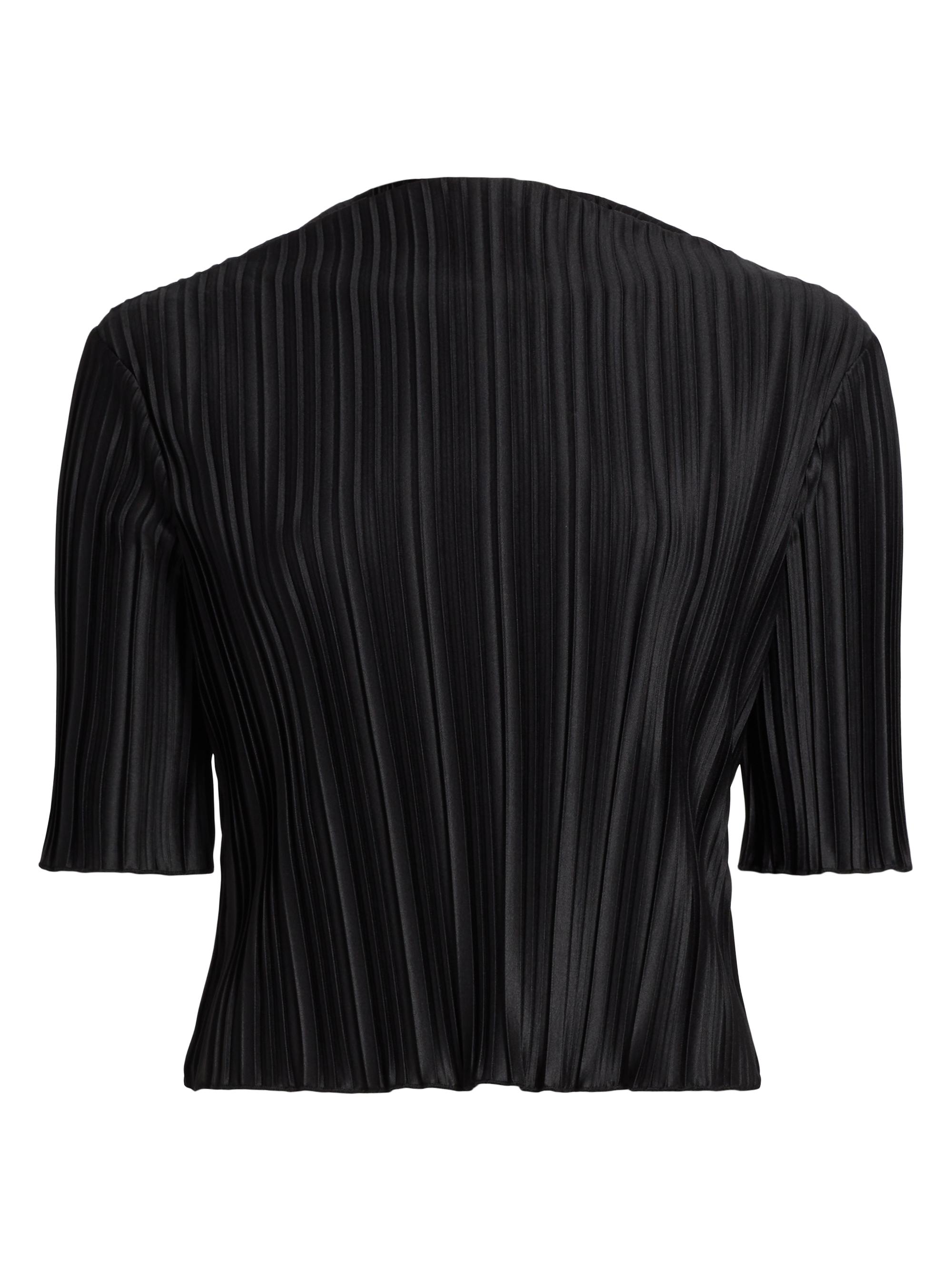 Reformation Women's Spencer Plissé Top - Black