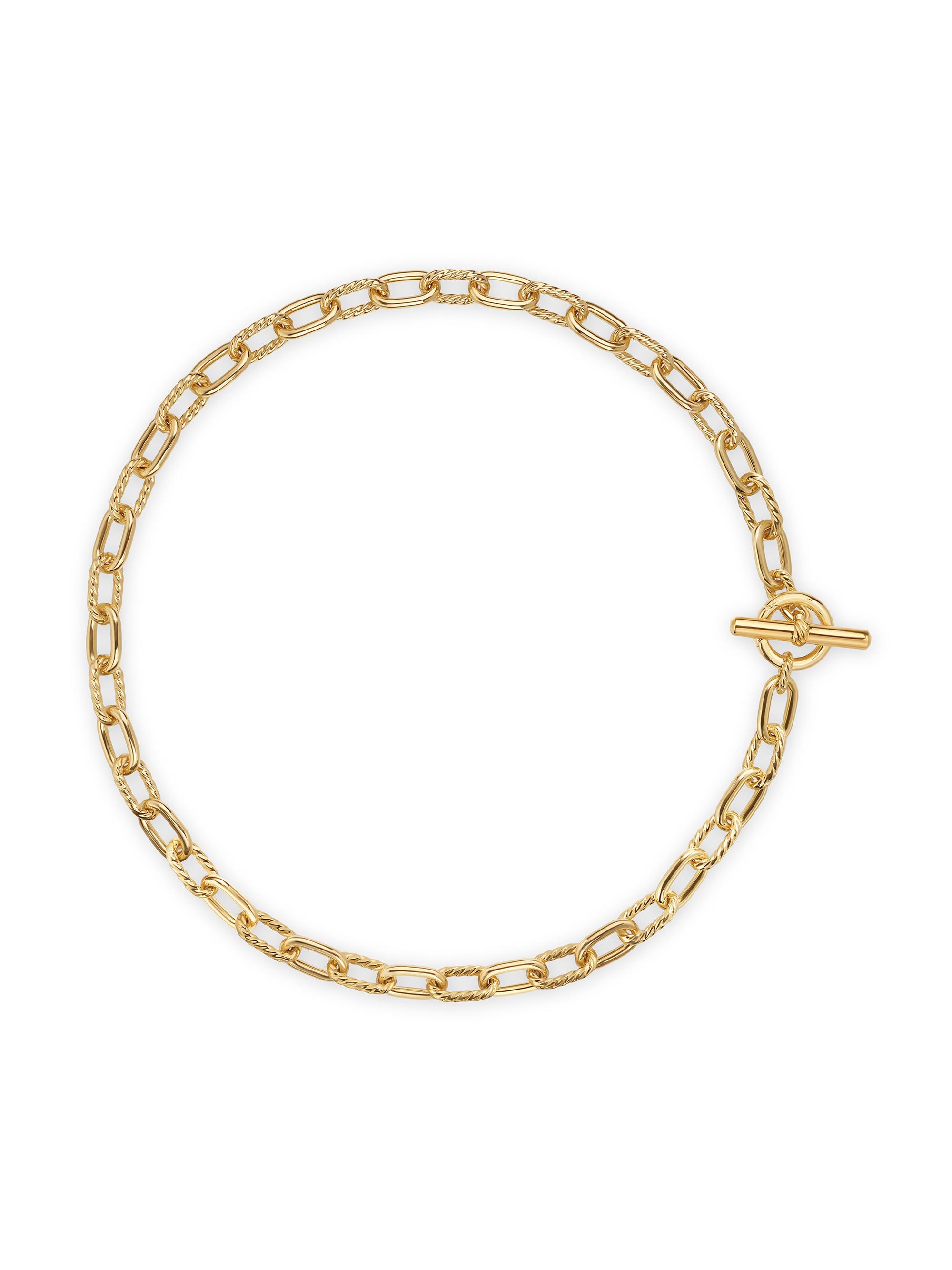 David Yurman Women's Madison Toggle Chain Necklace in K Yellow Gold, 8.5MM - Gold