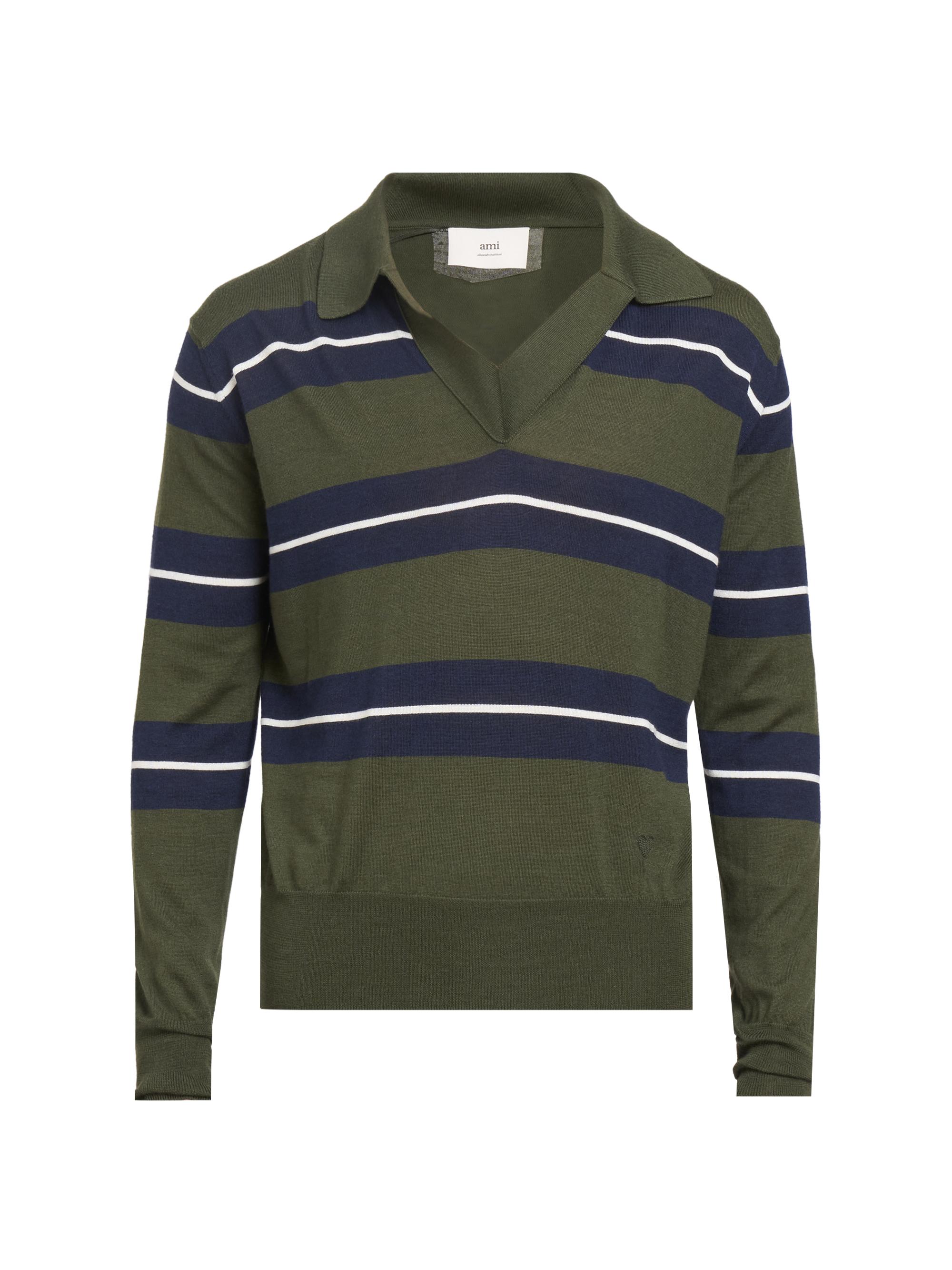 トップス LOEWE WOOL POLO SWEATER Loewe Striped wool polo sweater Loewe