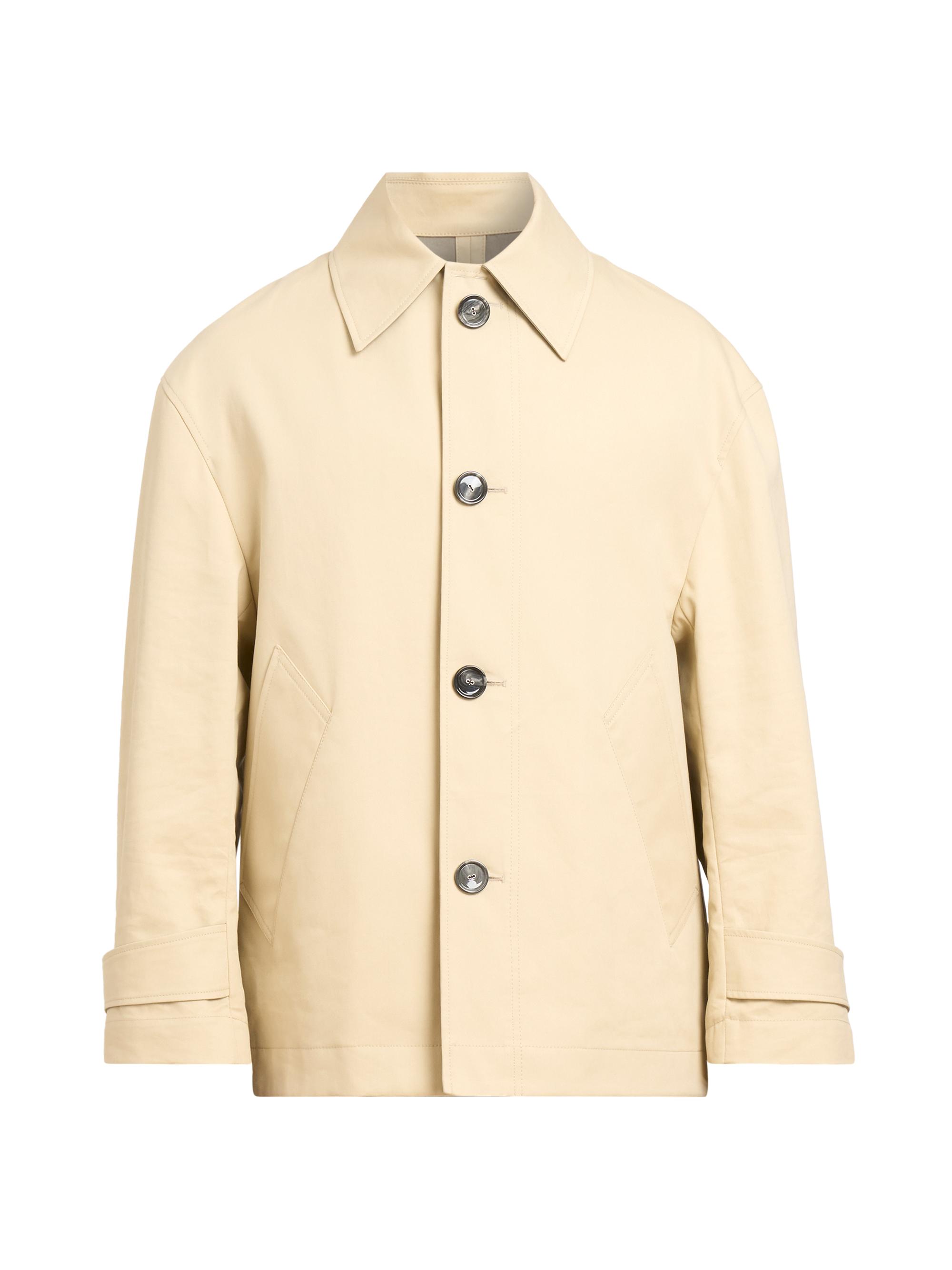 AMI Paris Men's Cotton Button-Front Jacket - Ginger Ash