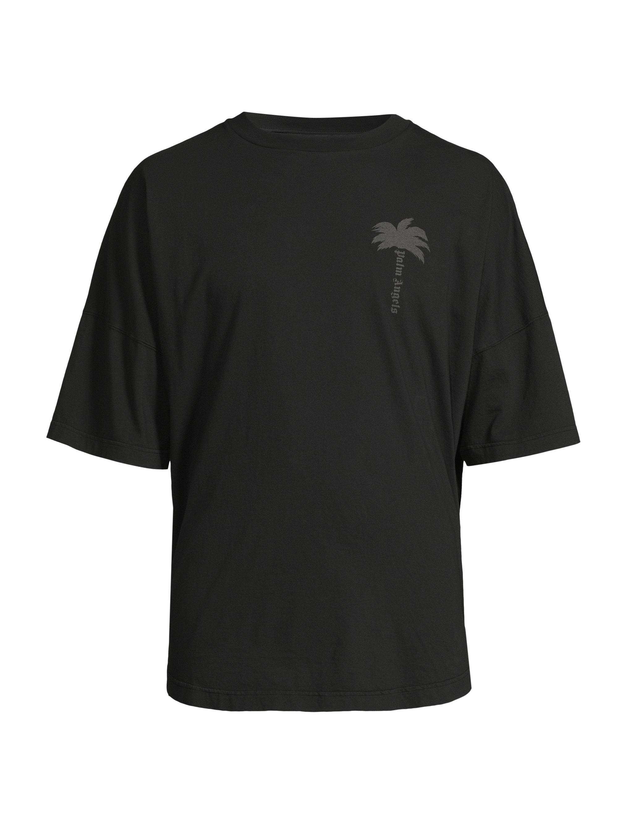 Palm Angels Men's Palms Over T-Shirt - Black Vintage Black