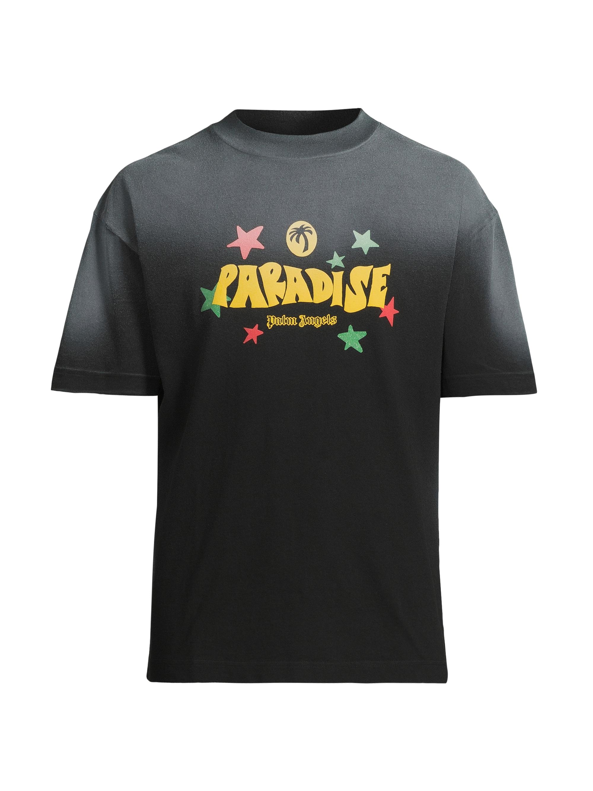 Palm Angels Men's Paradise Palm T-Shirt - Black Yellow