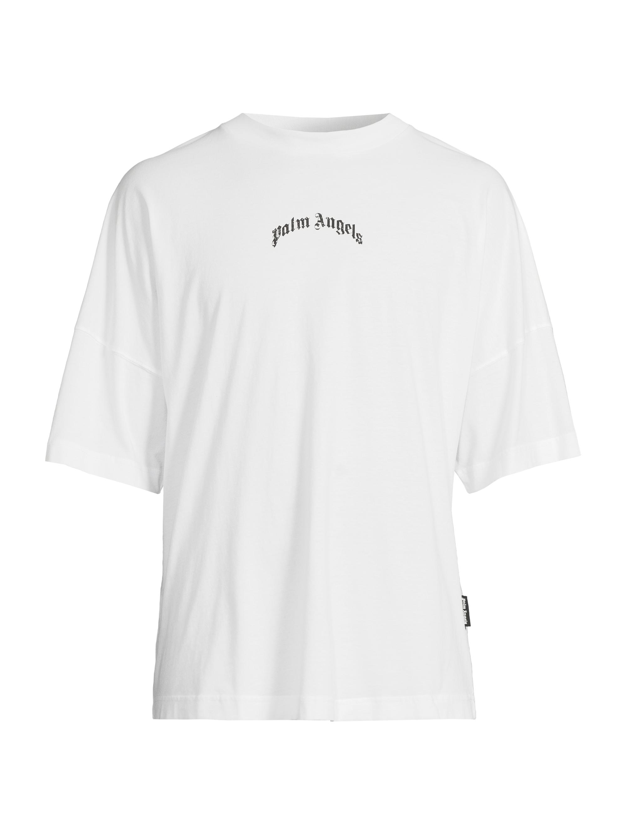 Palm Angels Back-Curved Logo T-Shirt | Saks Fifth Avenue
