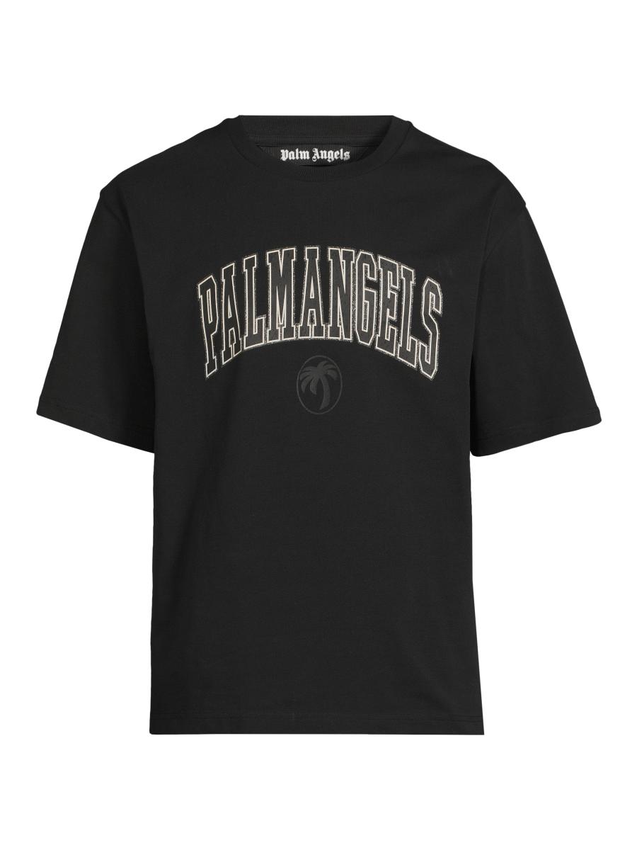 Palm Angels College Palm Cotton Slim T-Shirt | Saks Fifth Avenue