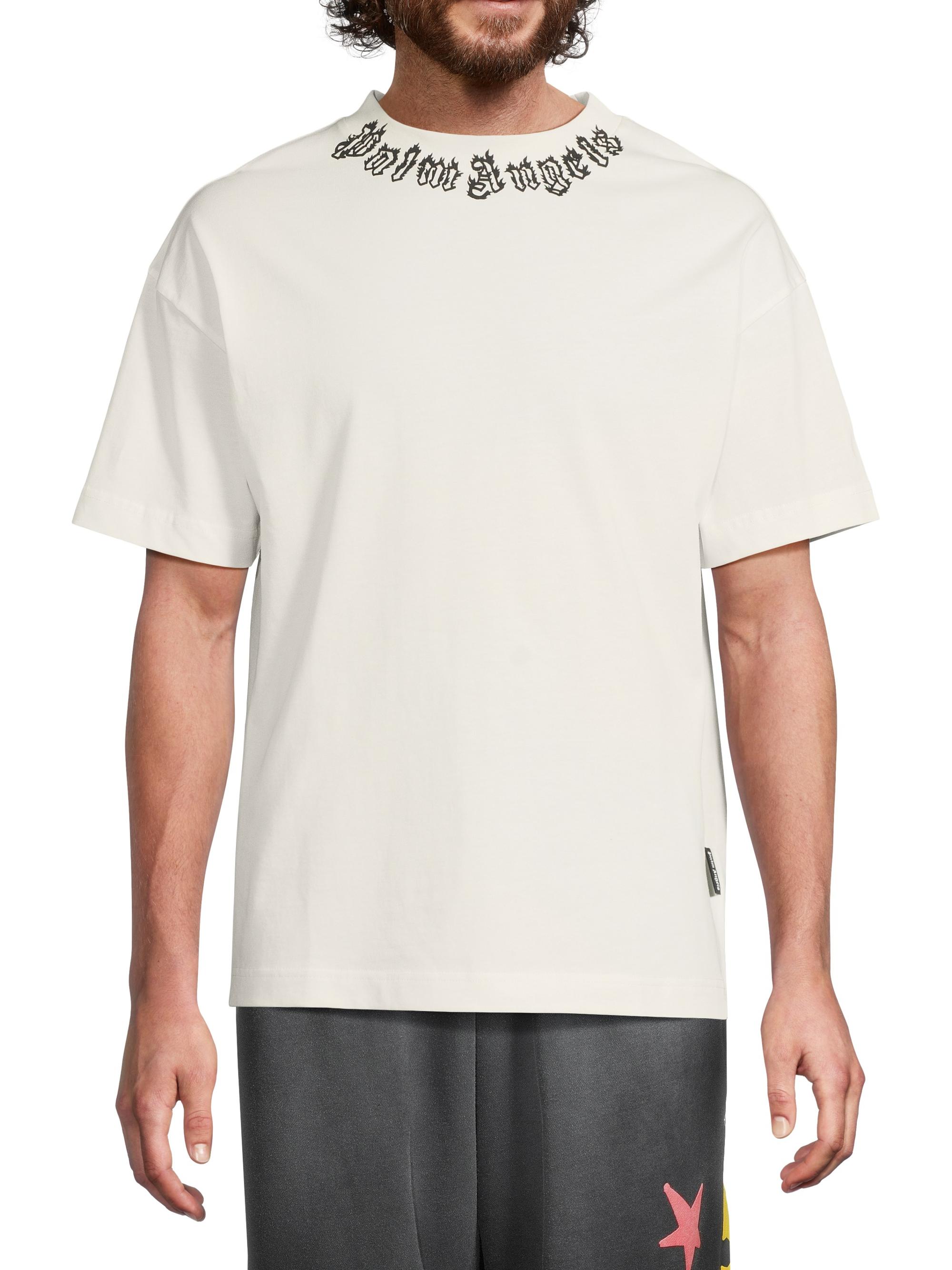 Palm Angels Neck Logo T-Shirt | Saks Fifth Avenue