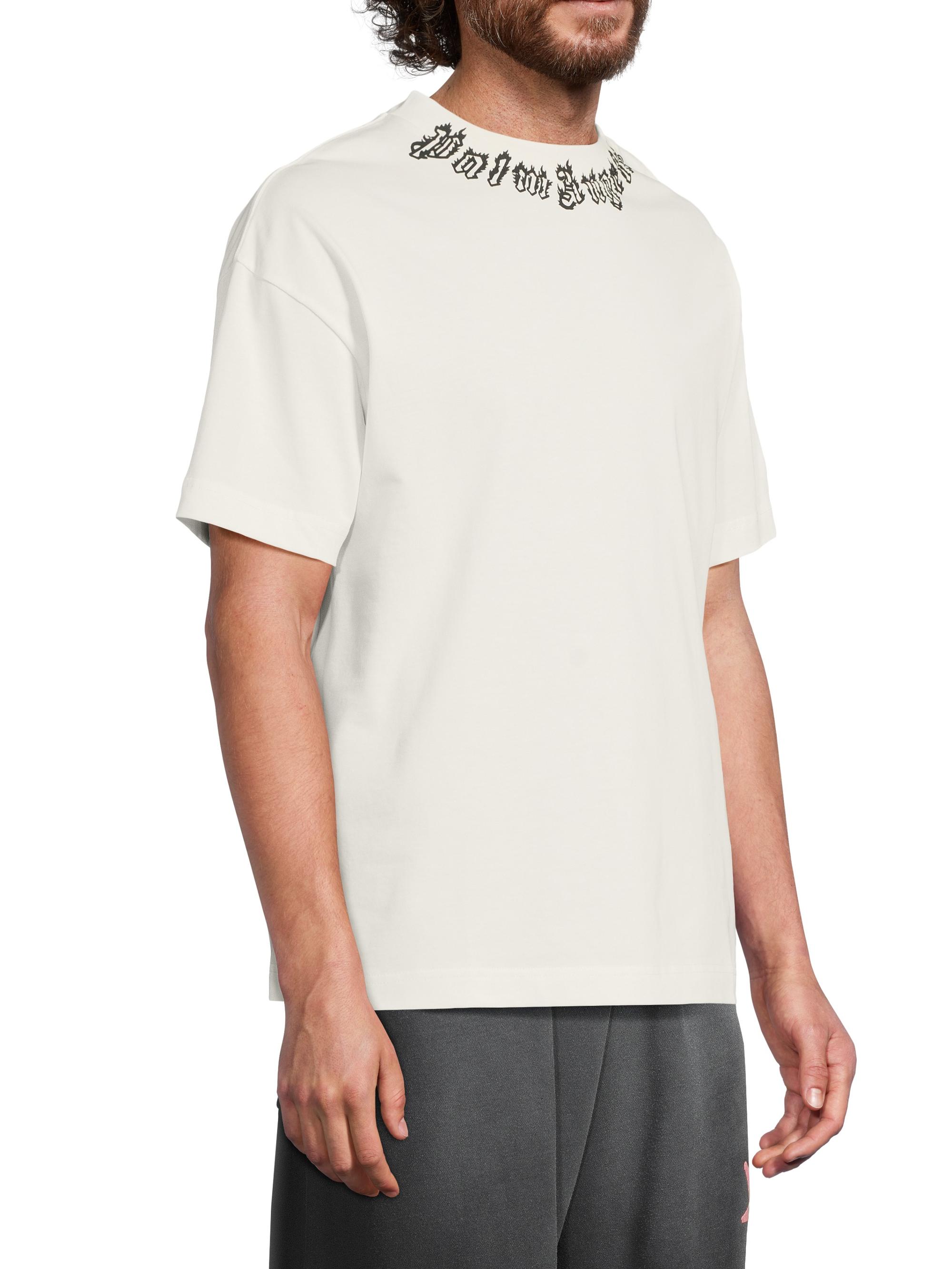 Tシャツ Palm Angels sale Palm Angels Neck Logo T-Shirt | Saks Fifth Avenue
