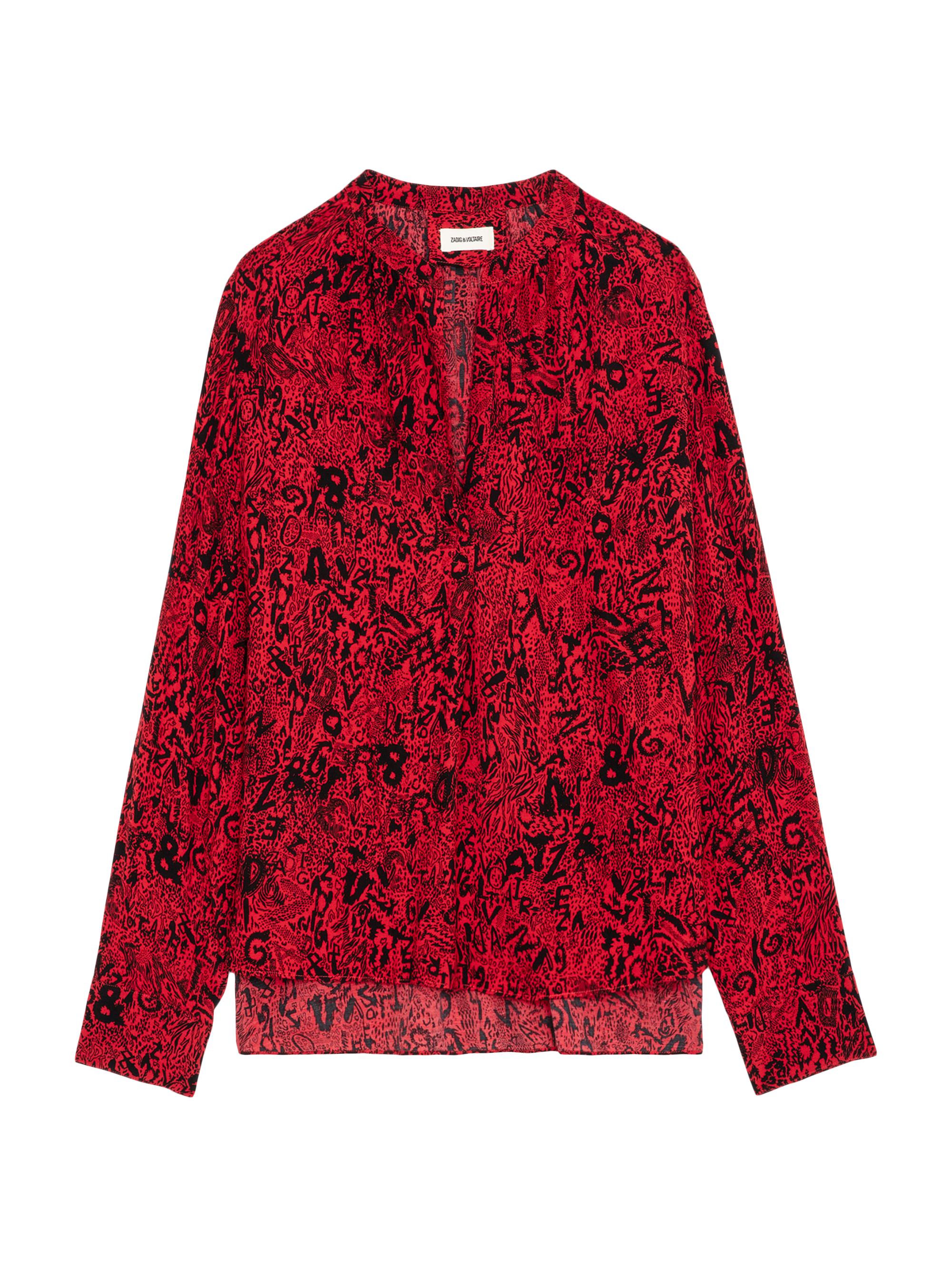 Zadig & Voltaire Women's Tink Soft Wild Voltaire Printed Blouse - Crimson