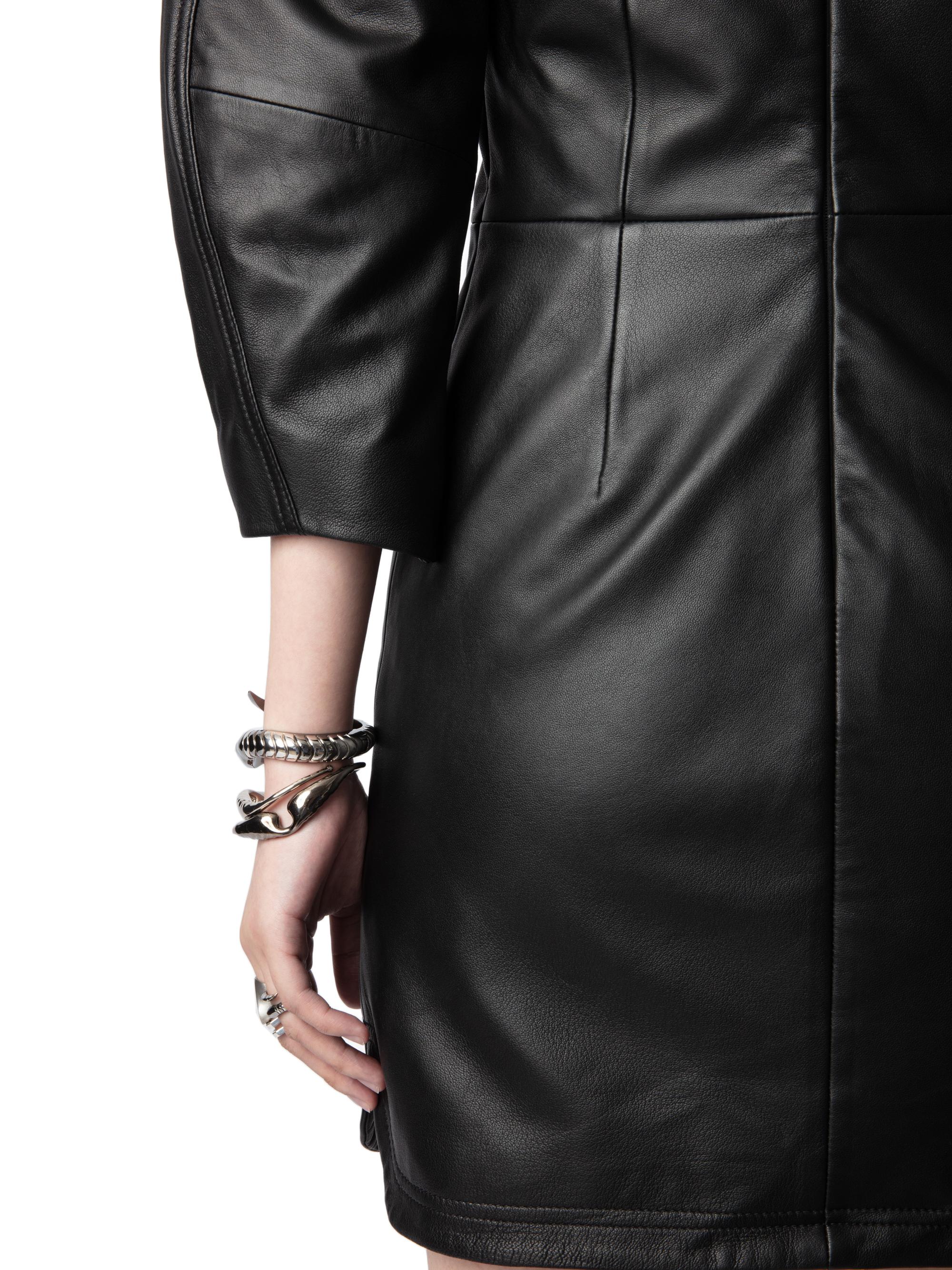 Zadig & Voltaire Rean Cuir Lisse Leather Minidress | Saks Fifth Avenue