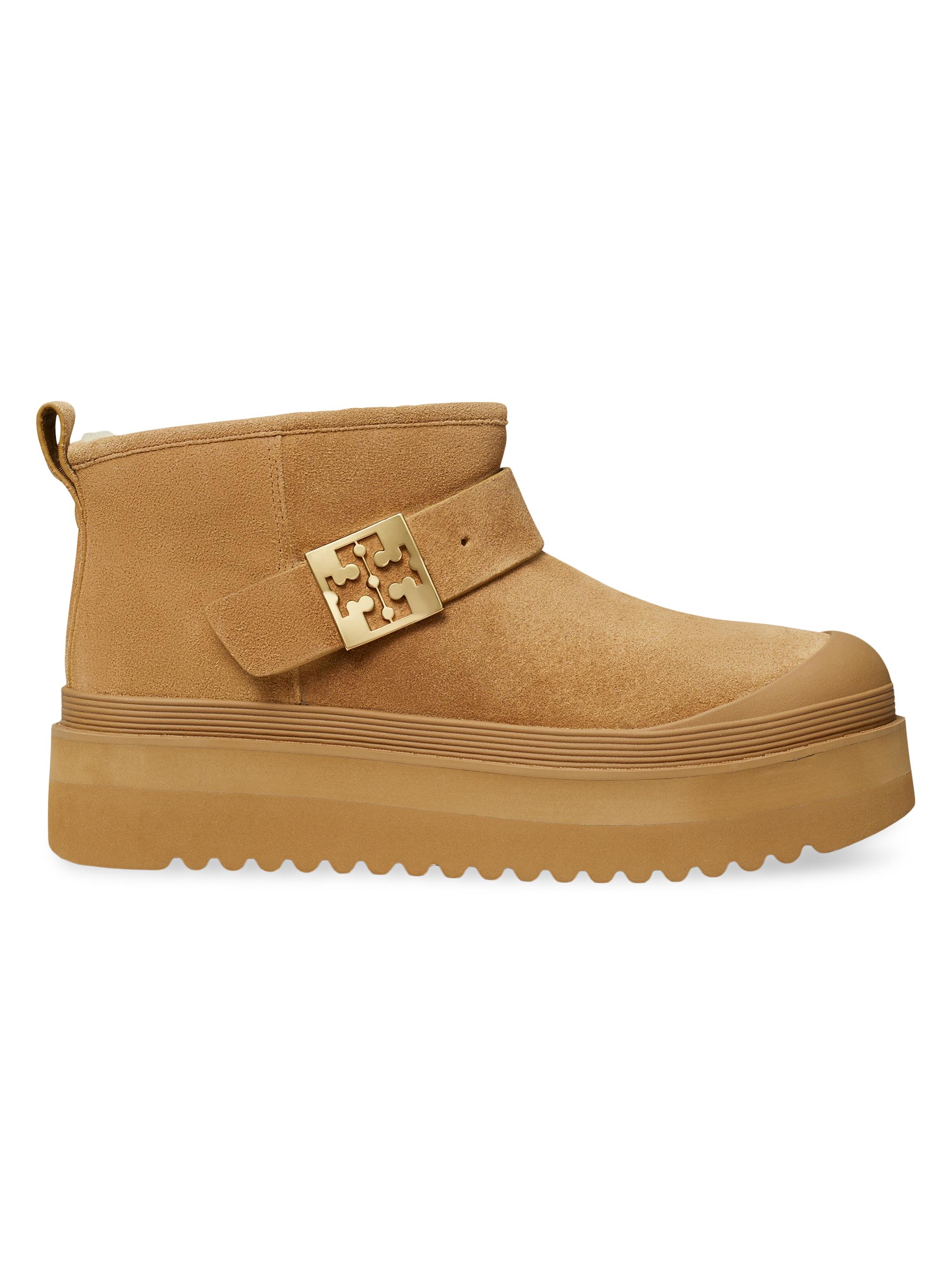 Tory Burch Mellow Faux-Shearling Platform Boots | Saks Fifth Avenue