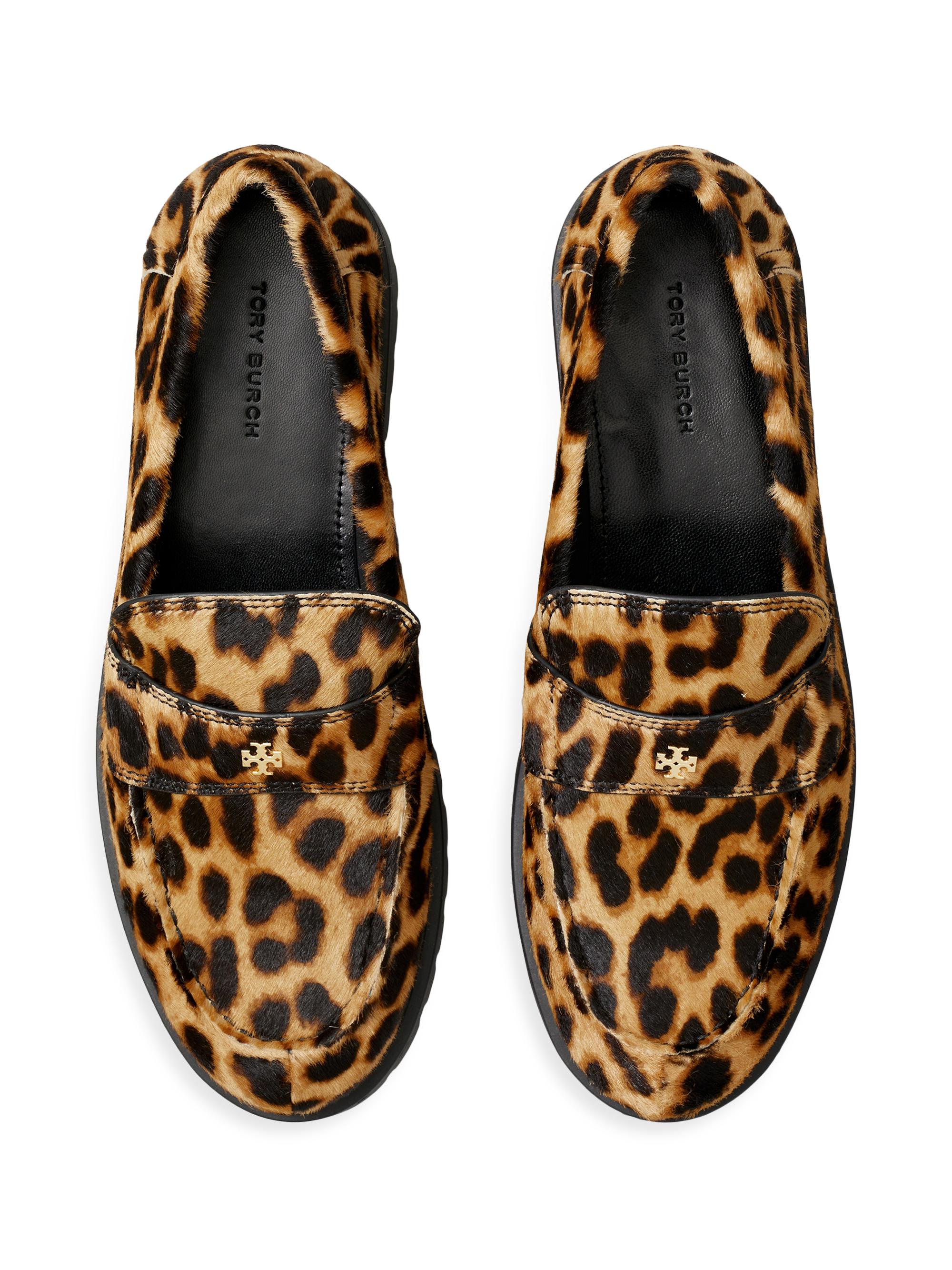 Tory Burch Classic Lug Leopard Loafers | Saks Fifth Avenue display picture 1