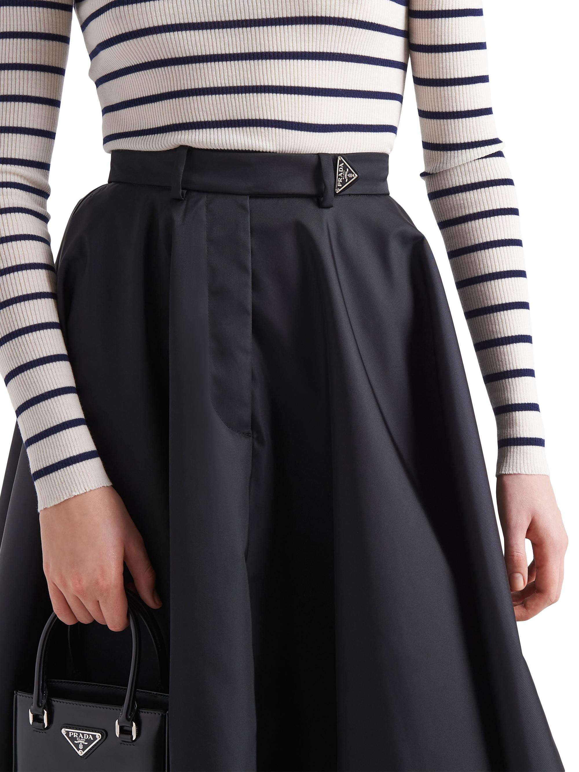 スカート PRADA nylon frill design skirt Prada Full Light Re