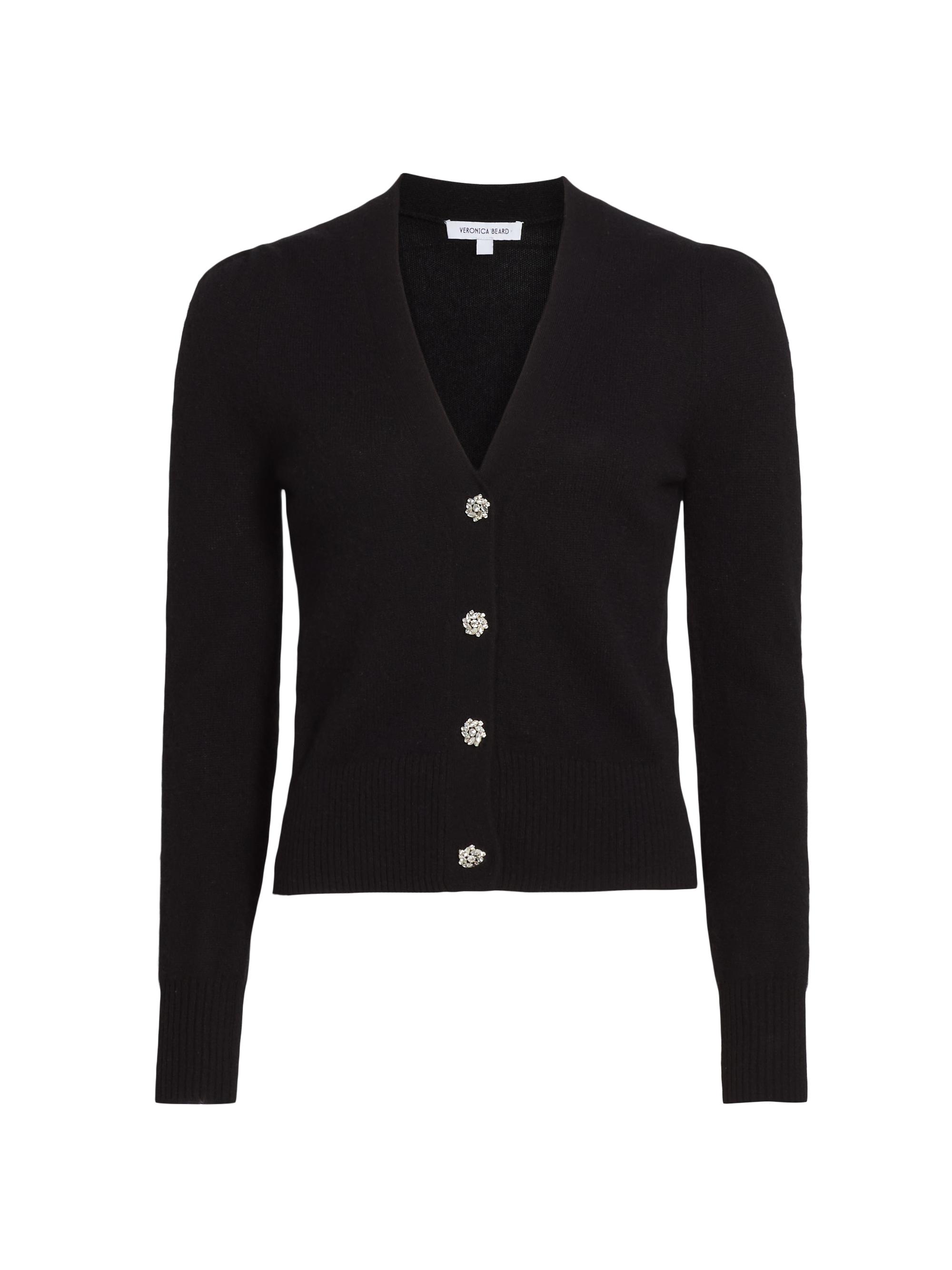 Veronica Beard Women's Solene Cashmere Cardigan - Black