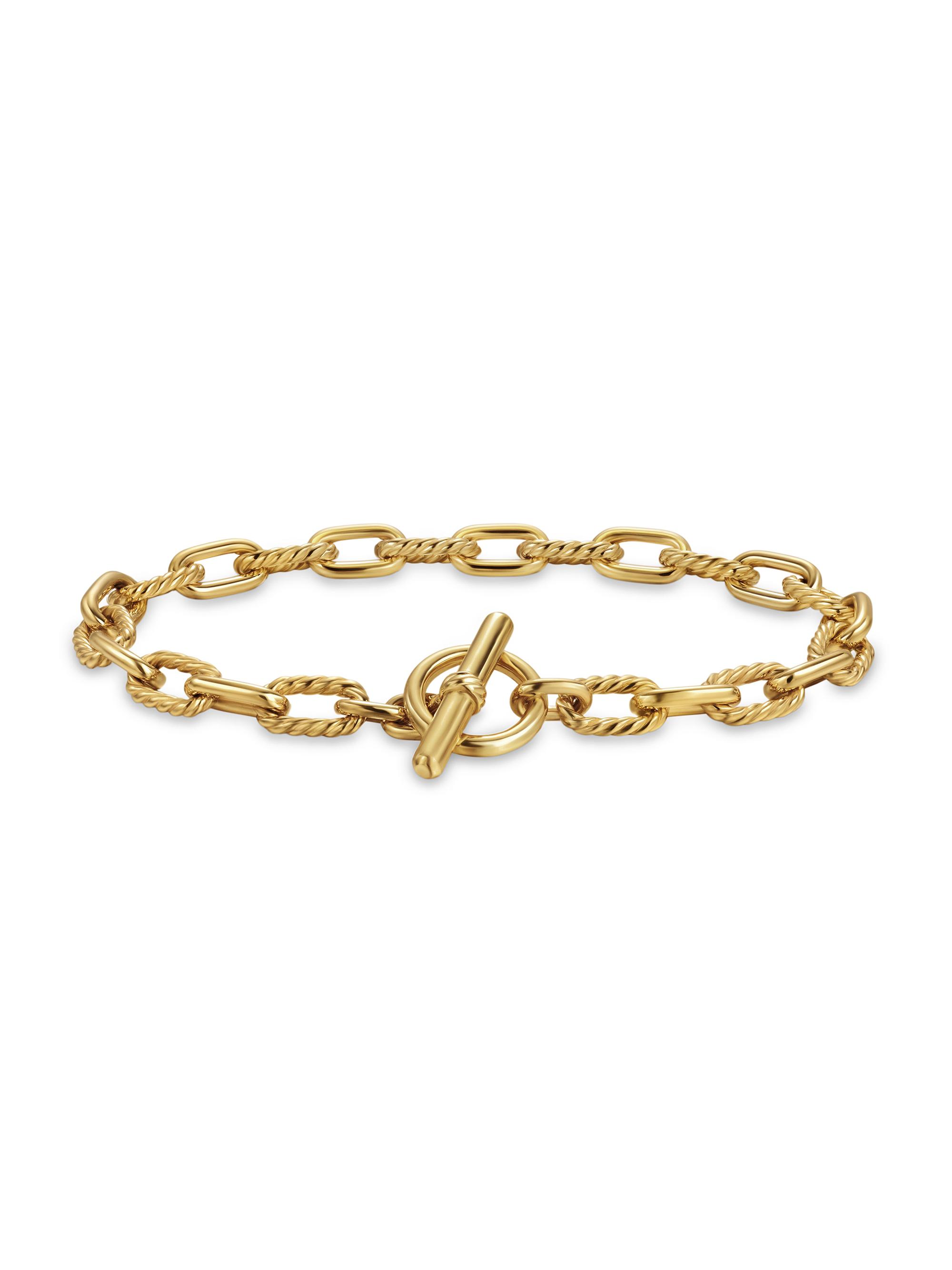 David Yurman Women's DY Madison Toggle Chain Bracelet in 18K Yellow Gold, 5.5MM - Gold