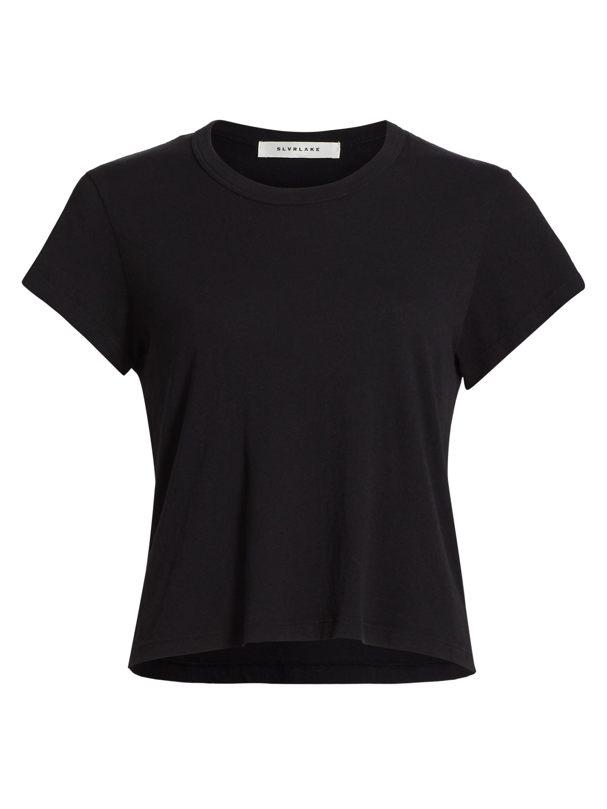 SLVRLAKE Women's Easy Lightweight Cotton T-Shirt - Raven