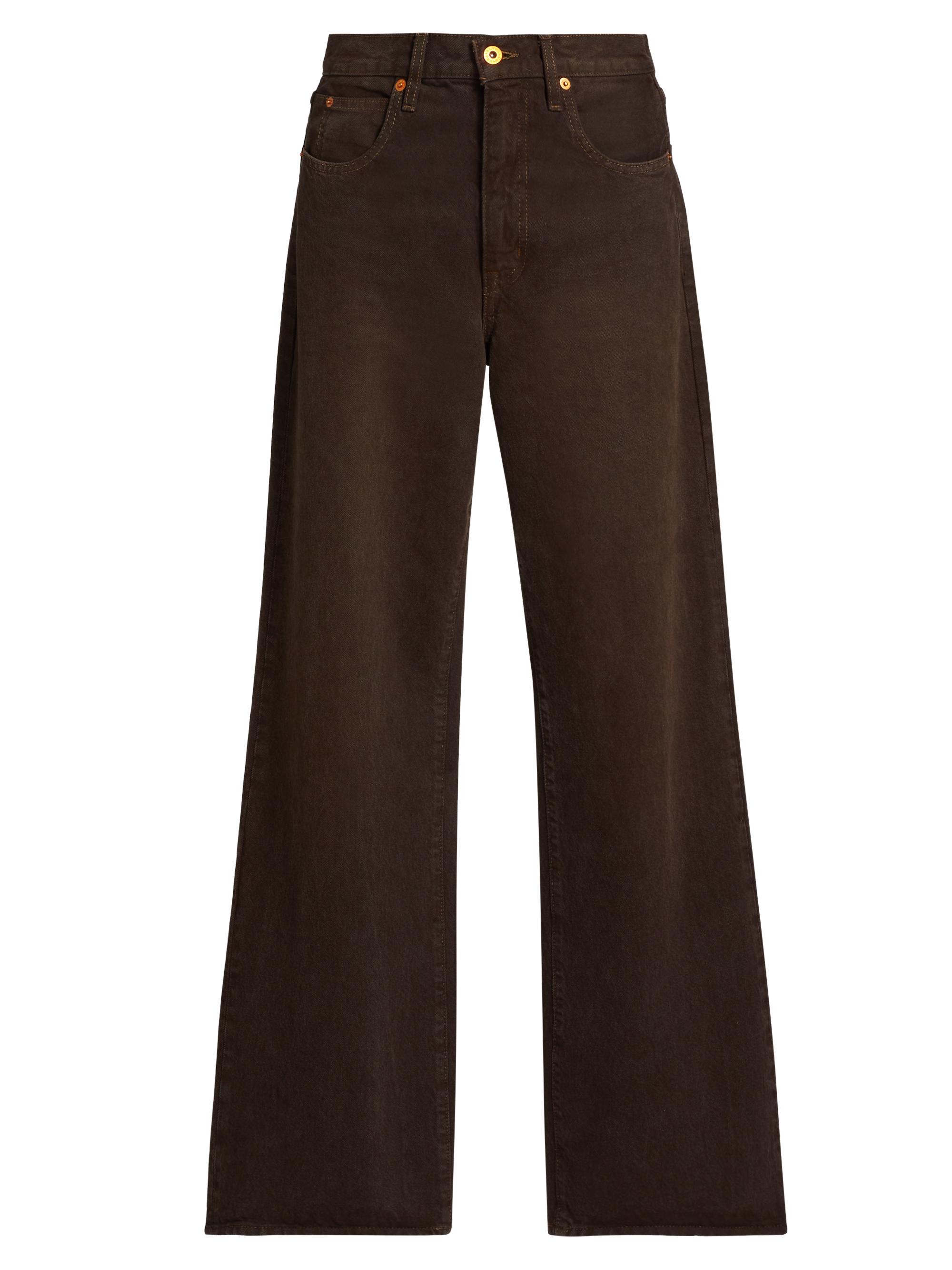 SLVRLAKE Women's Grace High-Rise Wide-Leg Jeans - Northern Cedar