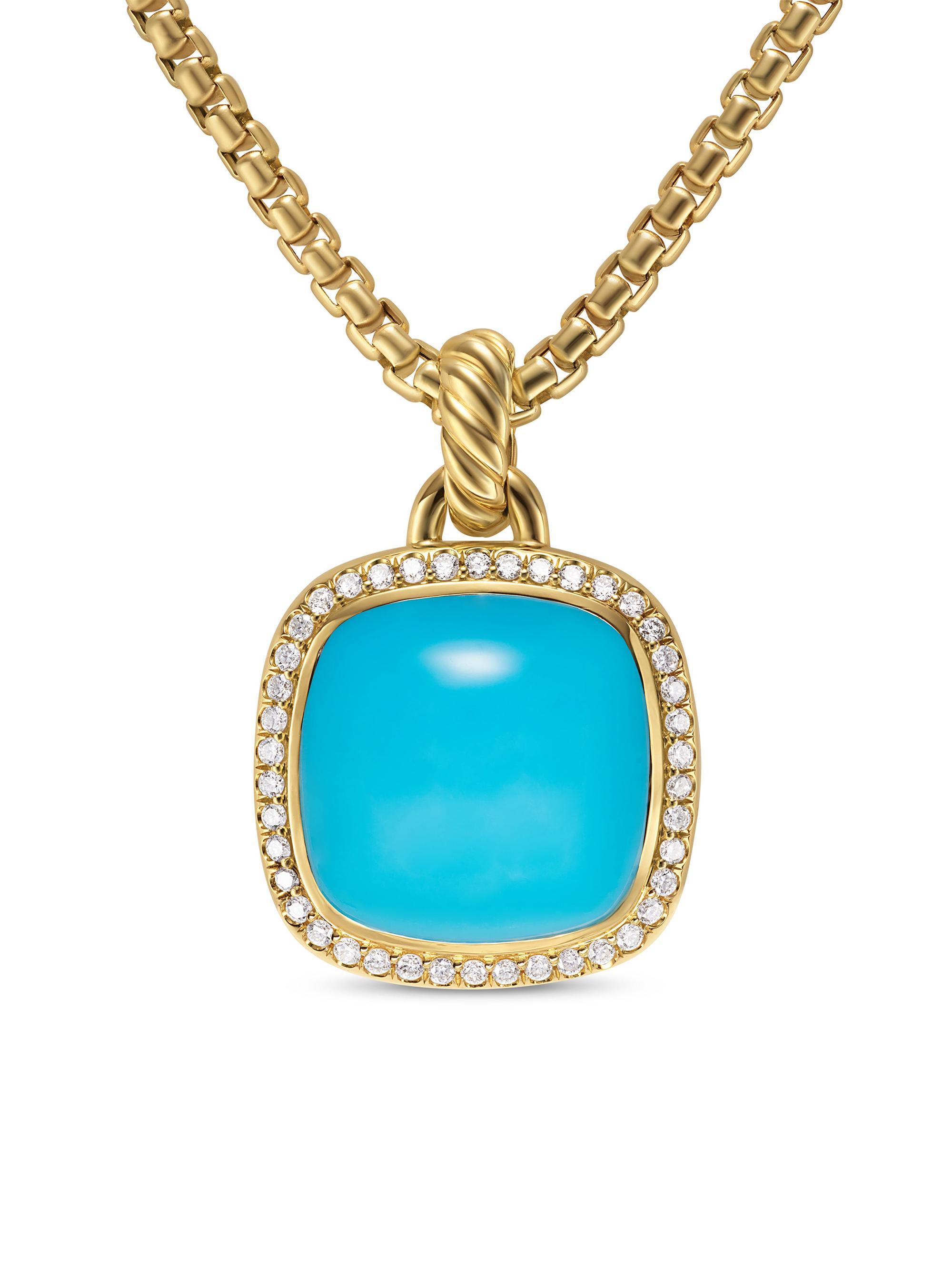 David Yurman Women's Albion Pendant in 18K Yellow Gold - Citrine