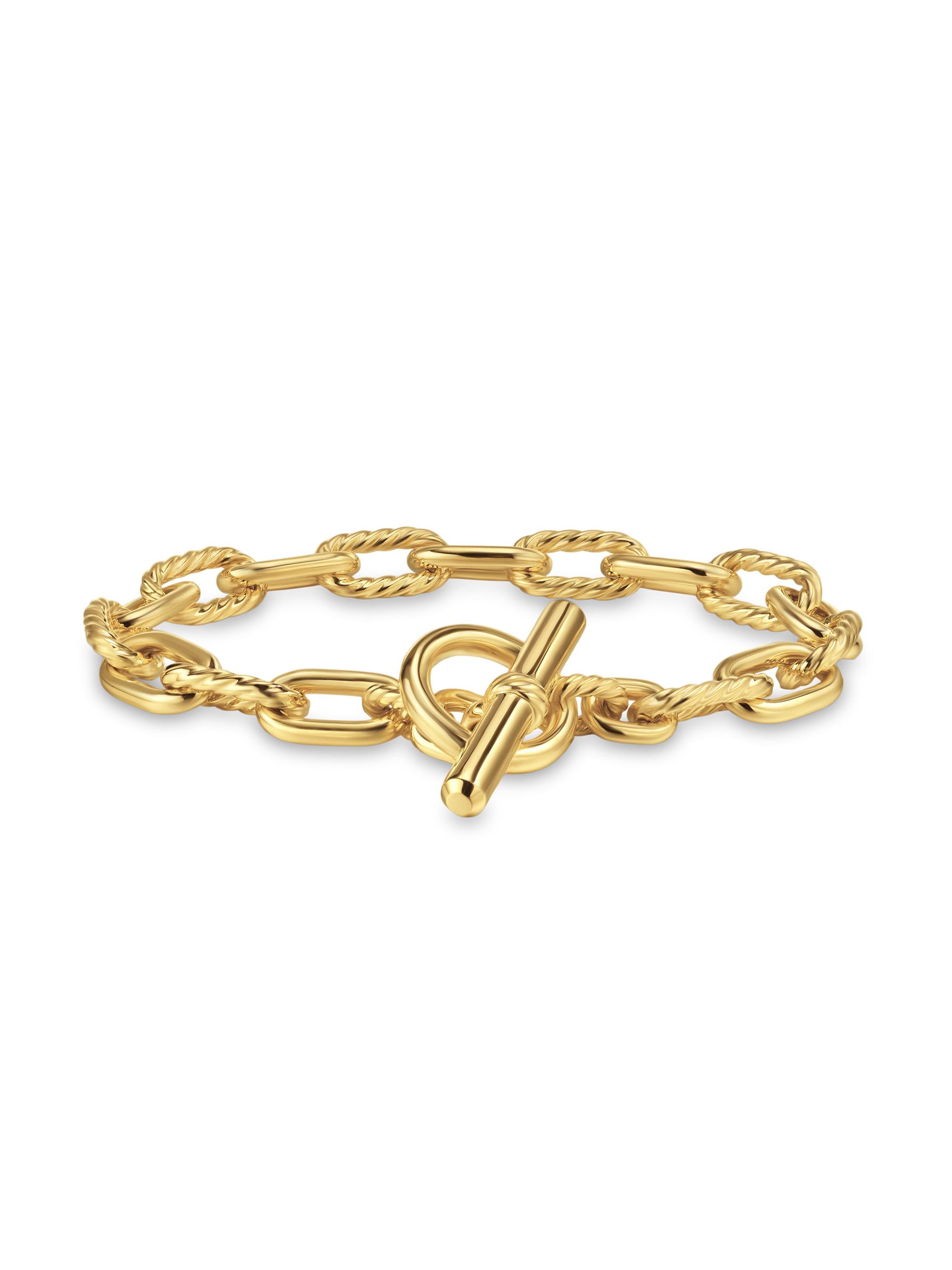 David Yurman Women's DY Madison Toggle Chain Bracelet in 18K Yellow Gold, 8.5MM - Gold