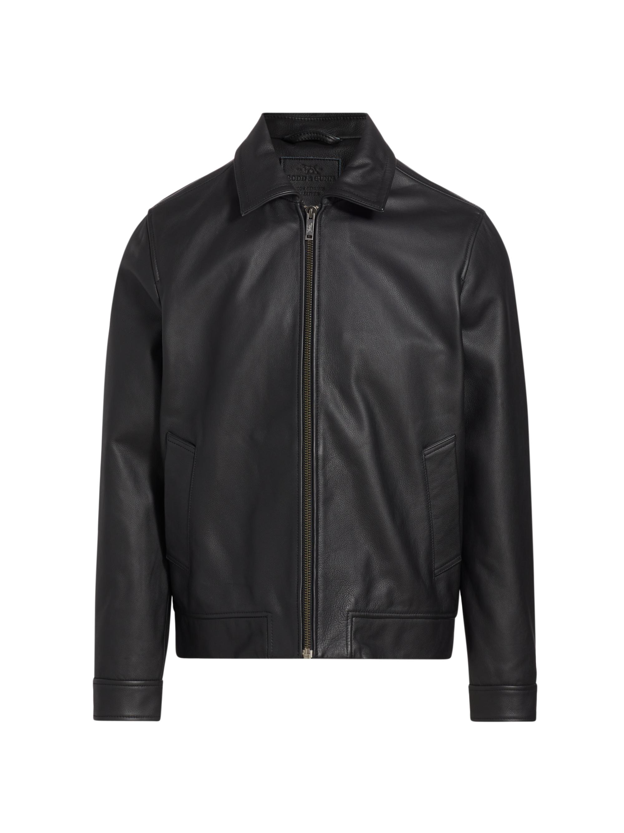 Emporio Armani Leather Button-Front Bomber Jacket | Saks Fifth Avenue