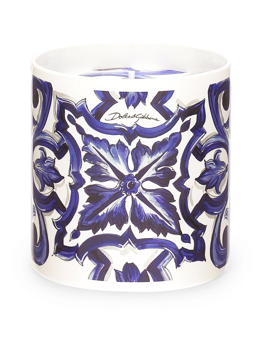 Dolce & Gabbana Sicilian Neroli Scented Candle In Blue