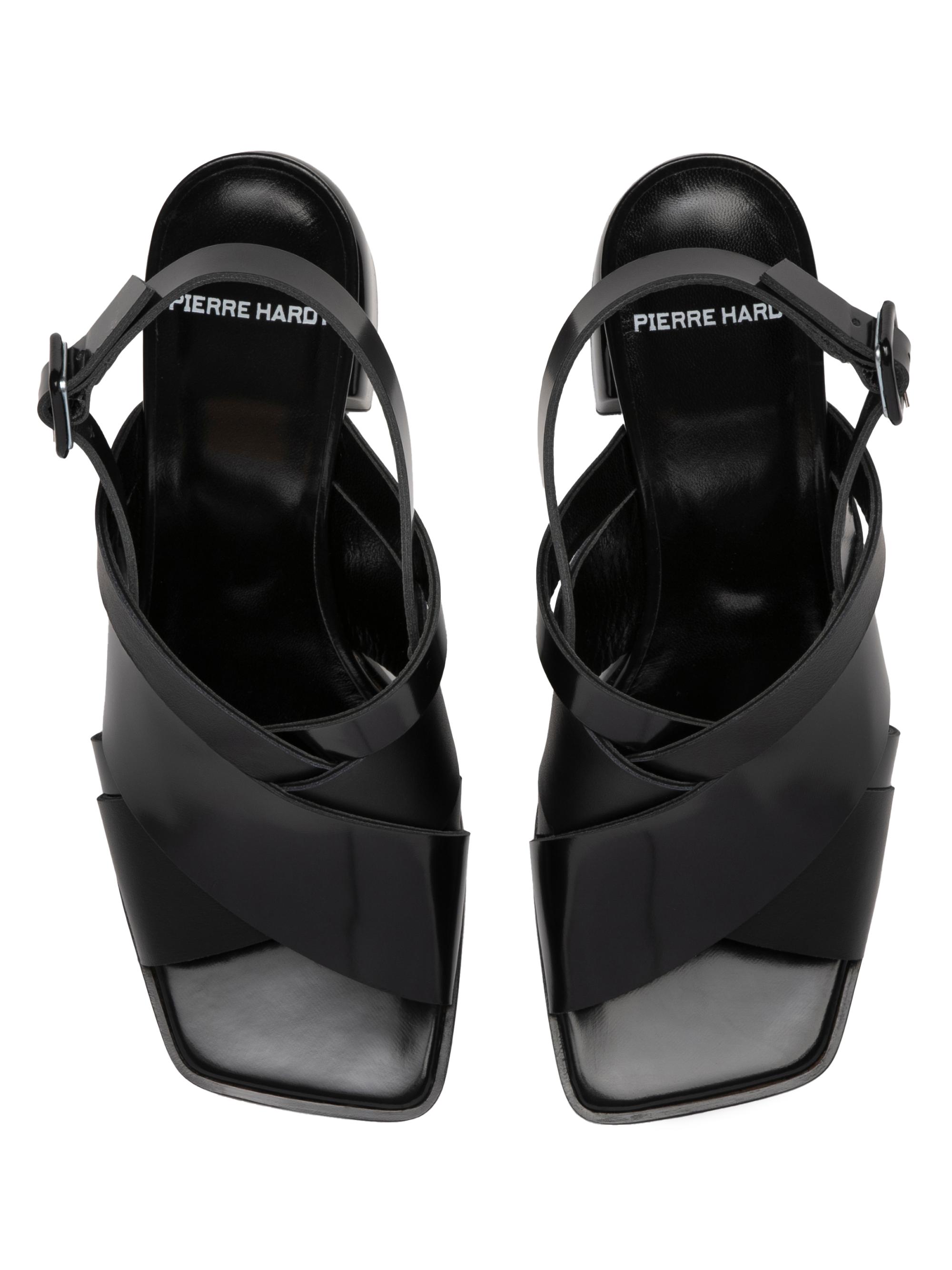 Pierre Hardy Alpha Cross 70MM Leather Sandals | Saks Fifth Avenue