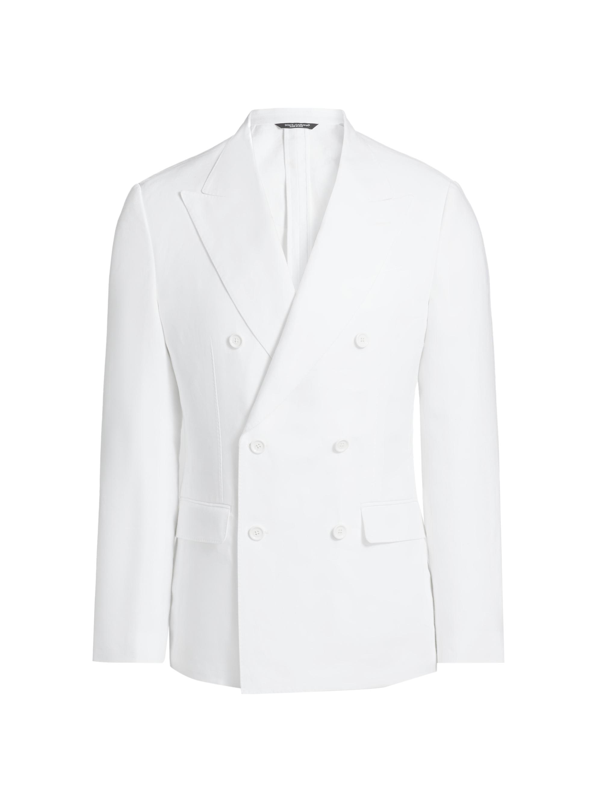 Dolce & Gabbana Men's Tela Linen Blazer - Bianco Ottico