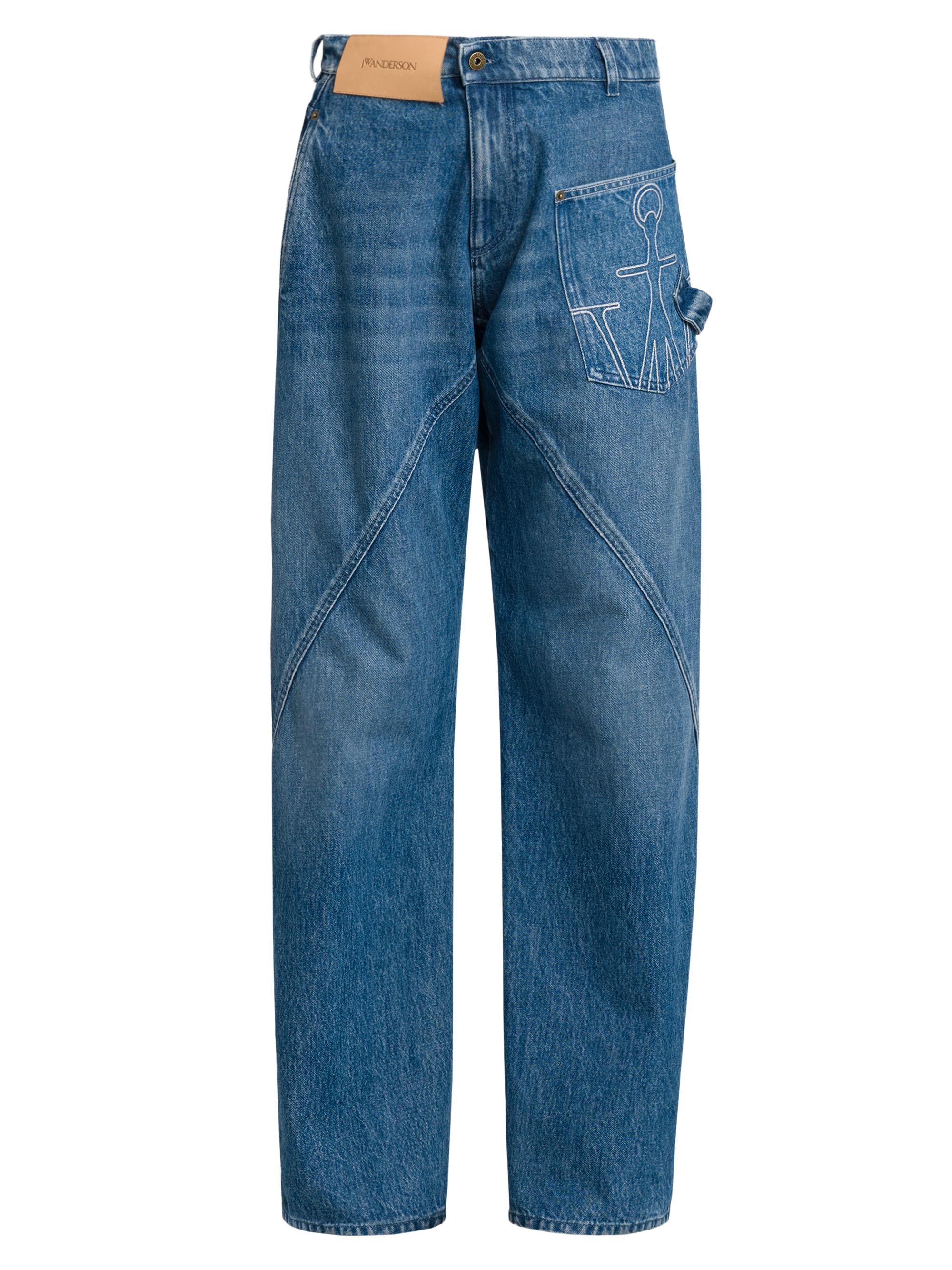 JW Anderson Twisted High-Rise Workwear Jeans | Saks Fifth Avenue