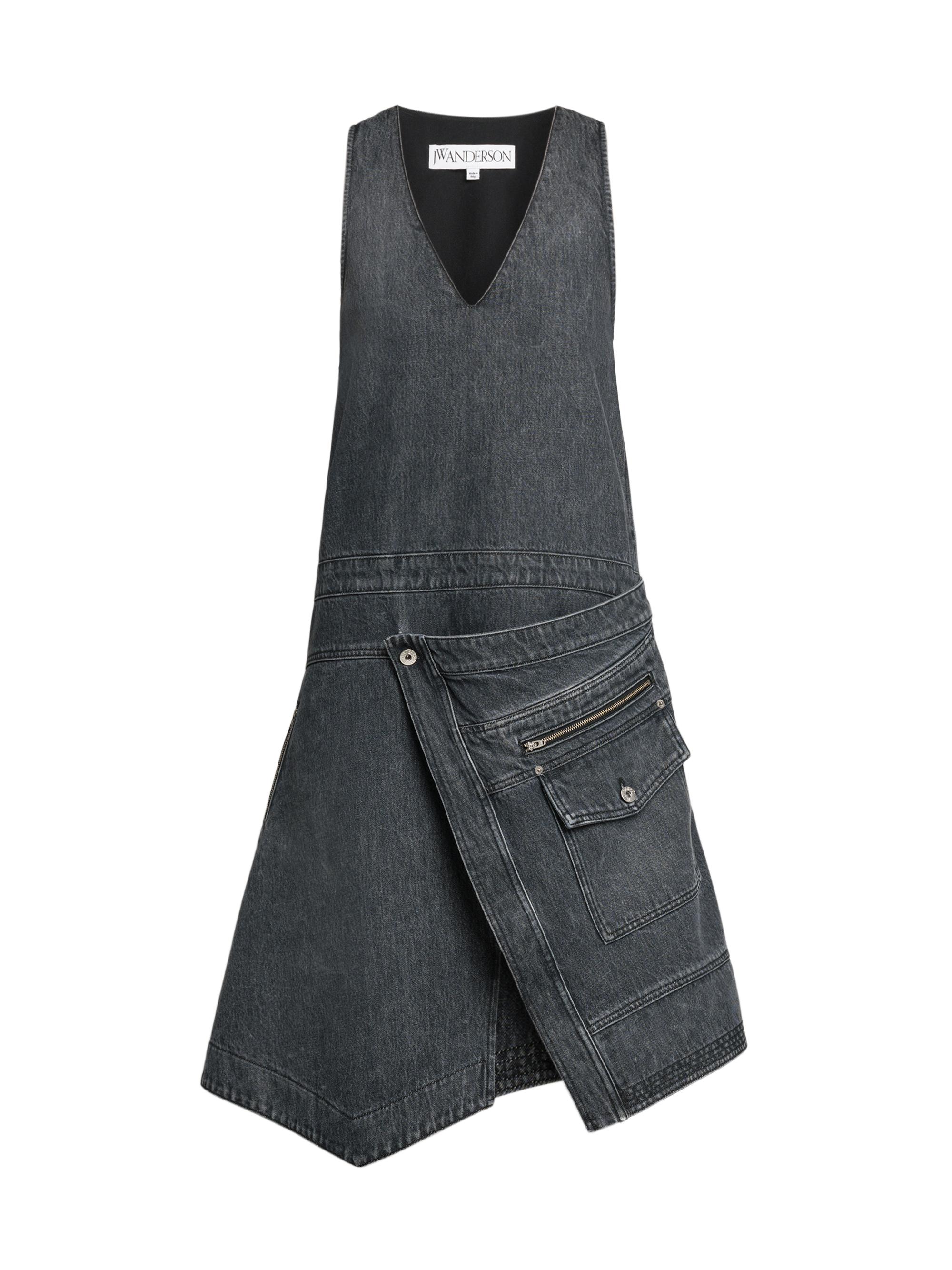 JW Anderson Denim Sleeveless Wrap Dress | Saks Fifth Avenue