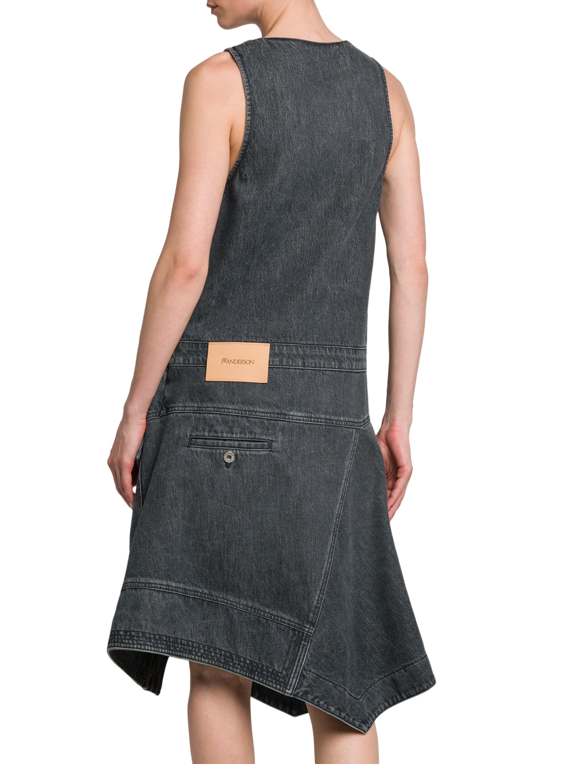 JW Anderson Denim Sleeveless Wrap Dress | Saks Fifth Avenue