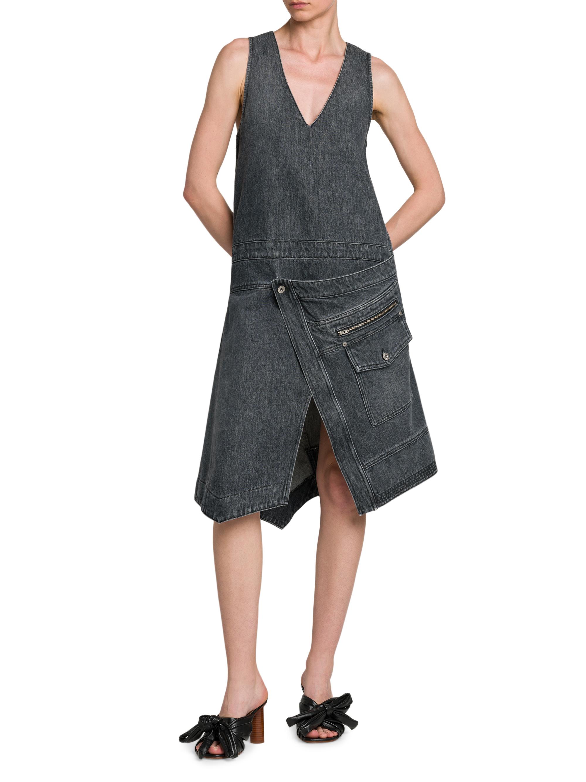 JW Anderson Denim Sleeveless Wrap Dress | Saks Fifth Avenue
