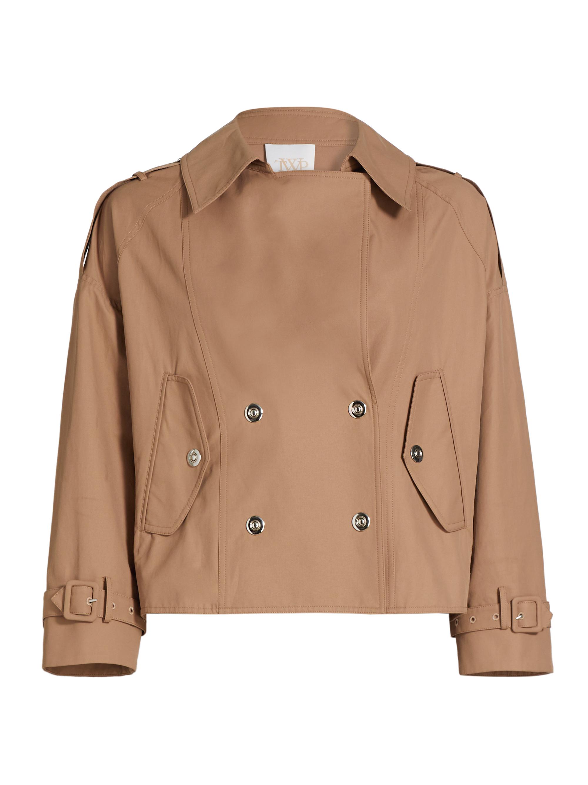 TWP Women's Bogie Cropped Trench Jacket - Clay