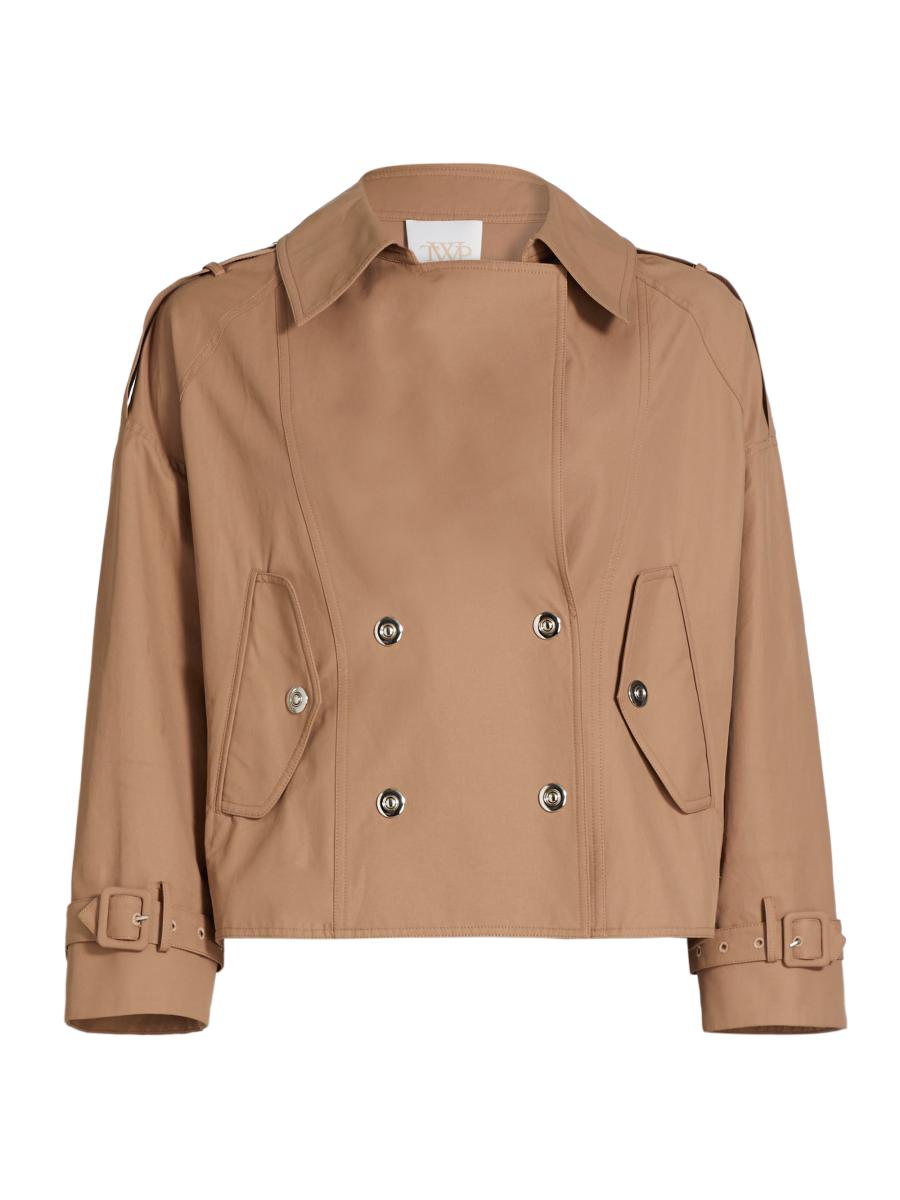 Twp Women's Bogie Cropped Trench Jacket In Brown