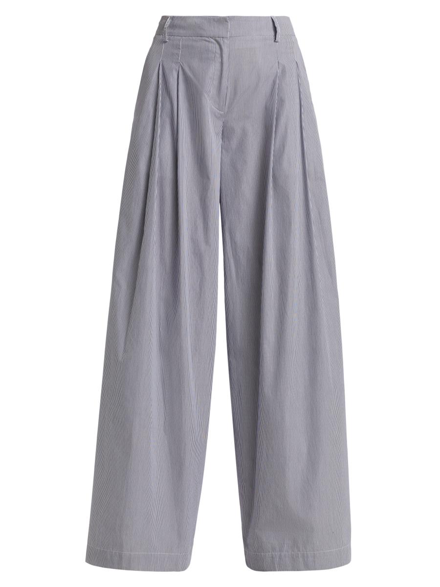 【TWN】22FW★ Oneway Wide Cotton Pants Cotton Mid-Rise Wide-Leg Pant in Pants & Shorts | Vince