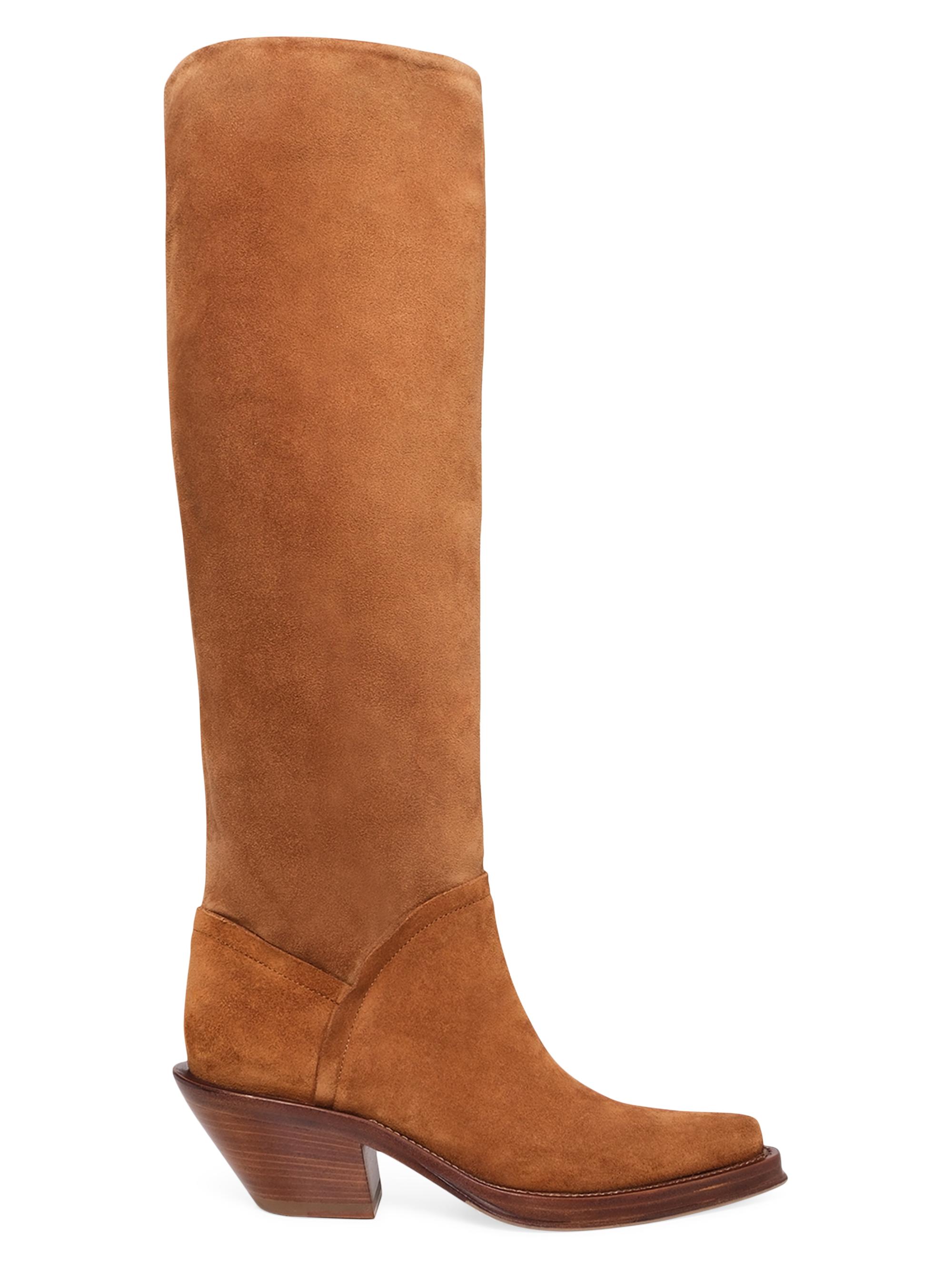 Gabriela Hearst Women's Camero 50MM Suede Knee-High Boots - Cognac