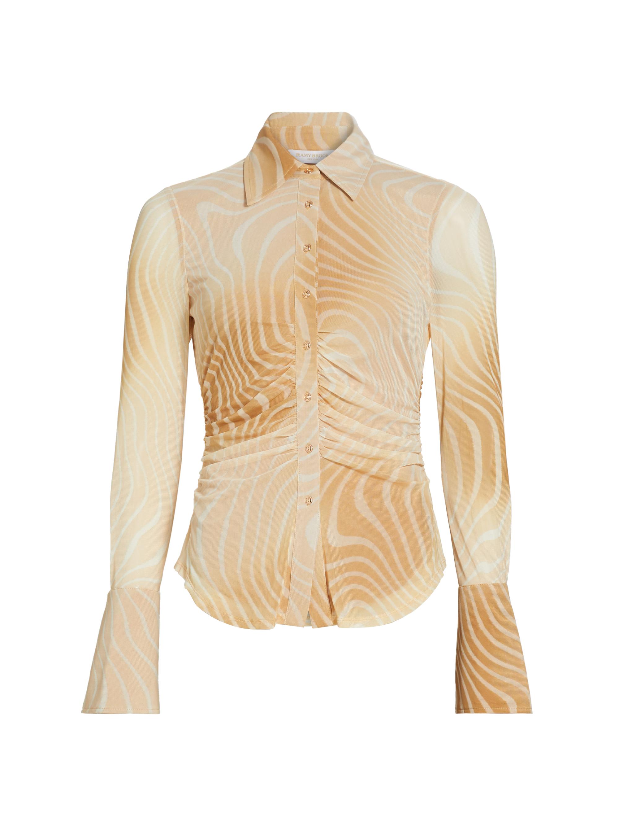Ramy Brook Talisa Swirled Button-Front Shirt | Saks Fifth Avenue