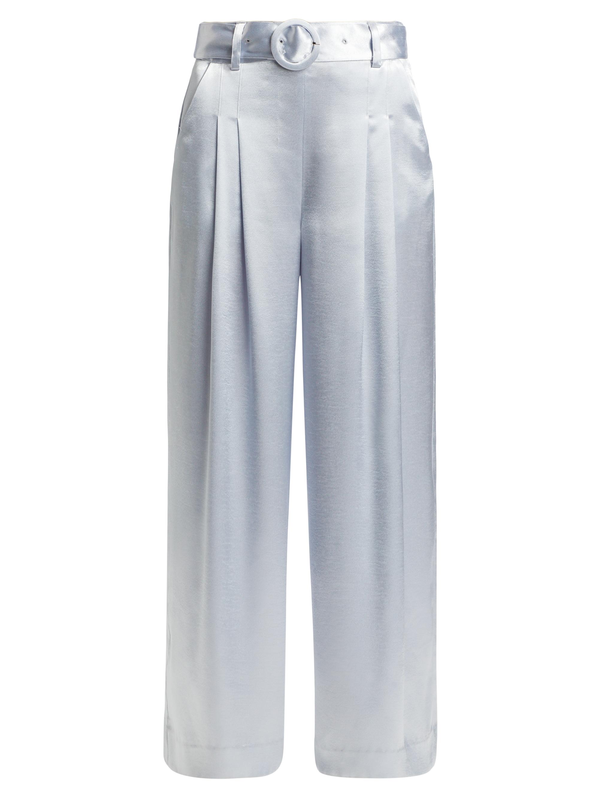 CINQ A SEPT Women's Shauna Satin Wide-Leg Pants - Mercury
