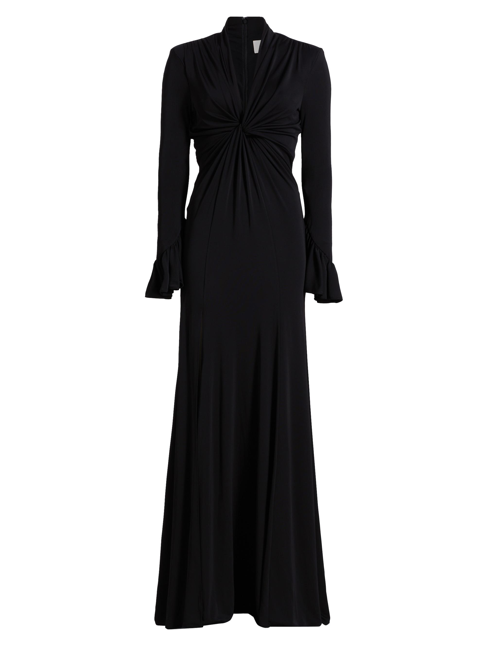 CINQ A SEPT Women's Evelyn Stretch V-Neck Gown - Black