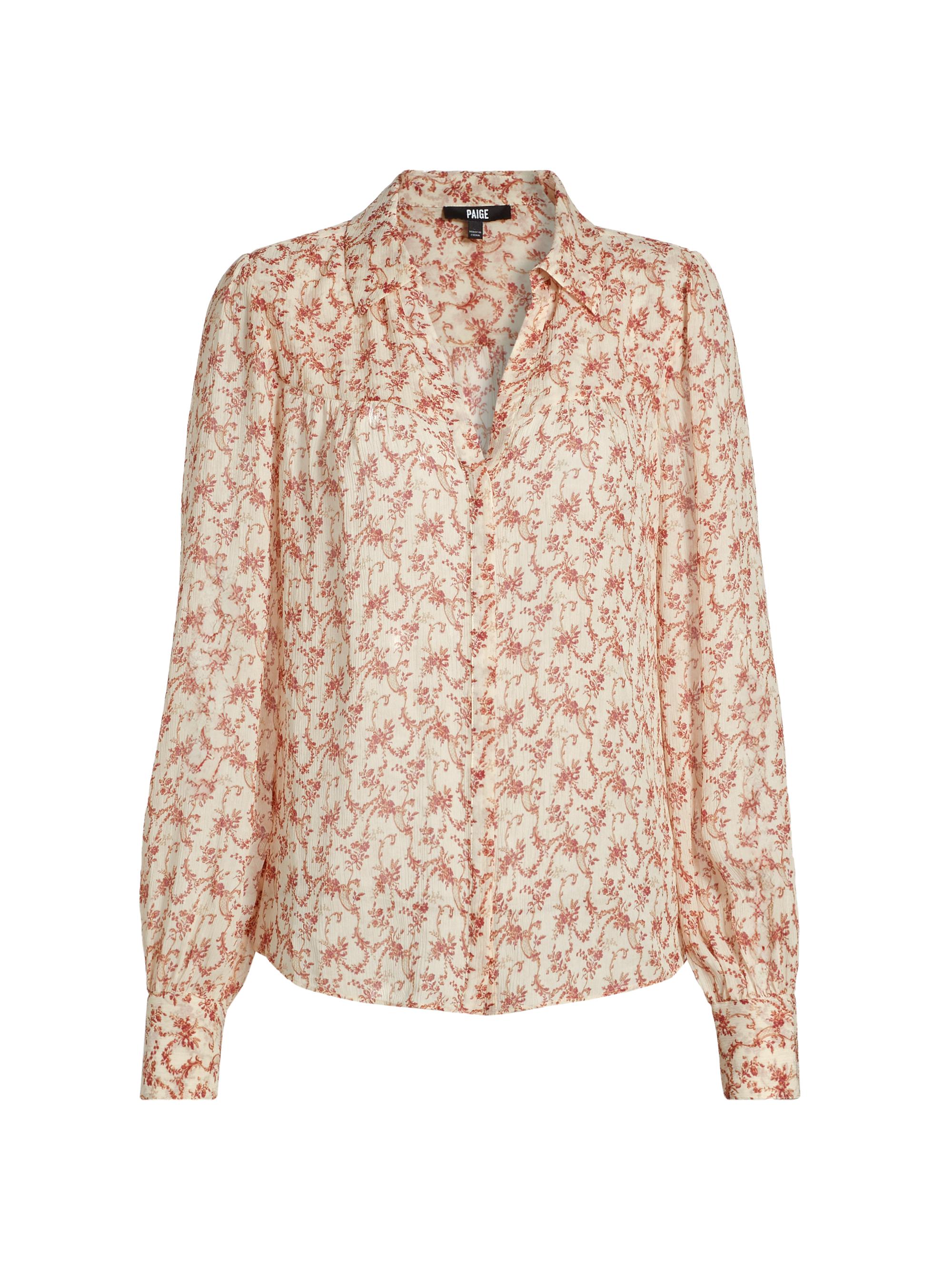 Paige Gardener Floral Silk Blouse | Saks Fifth Avenue