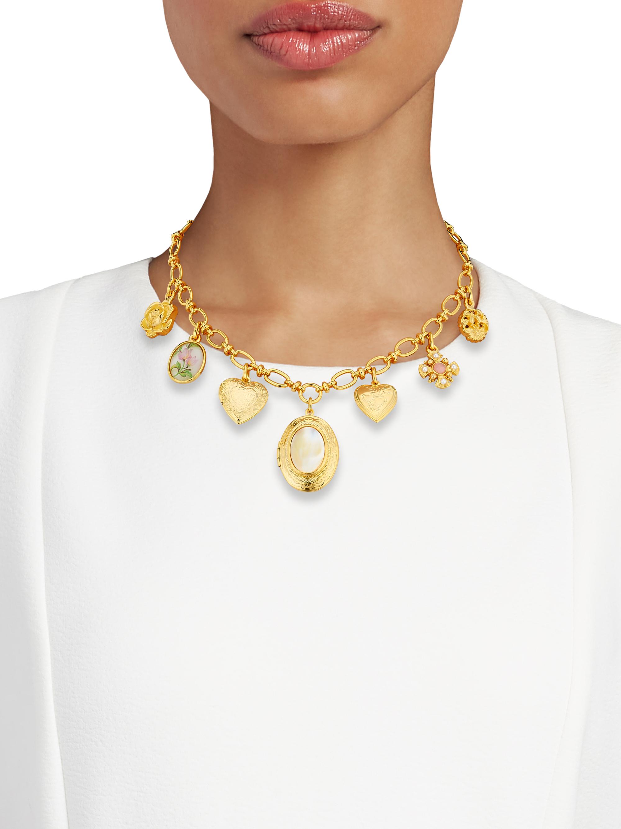 エムン　0107 ♡ Ben Amun 22K-Gold-Plated Charm Necklace | Saks Fifth Avenue