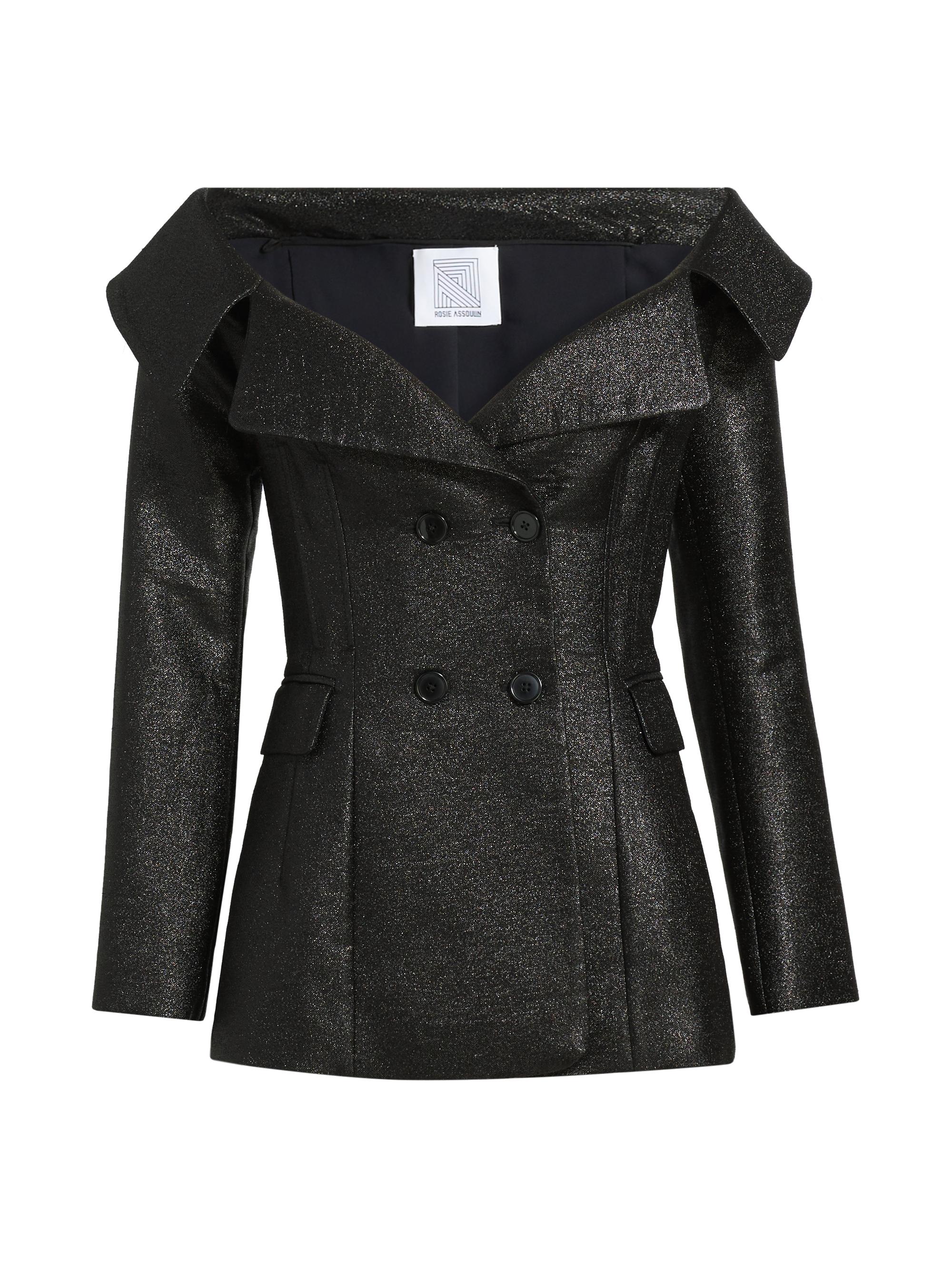 Rosie Assoulin Women's Breezeway Off-the-Shoulder Blazer - Black