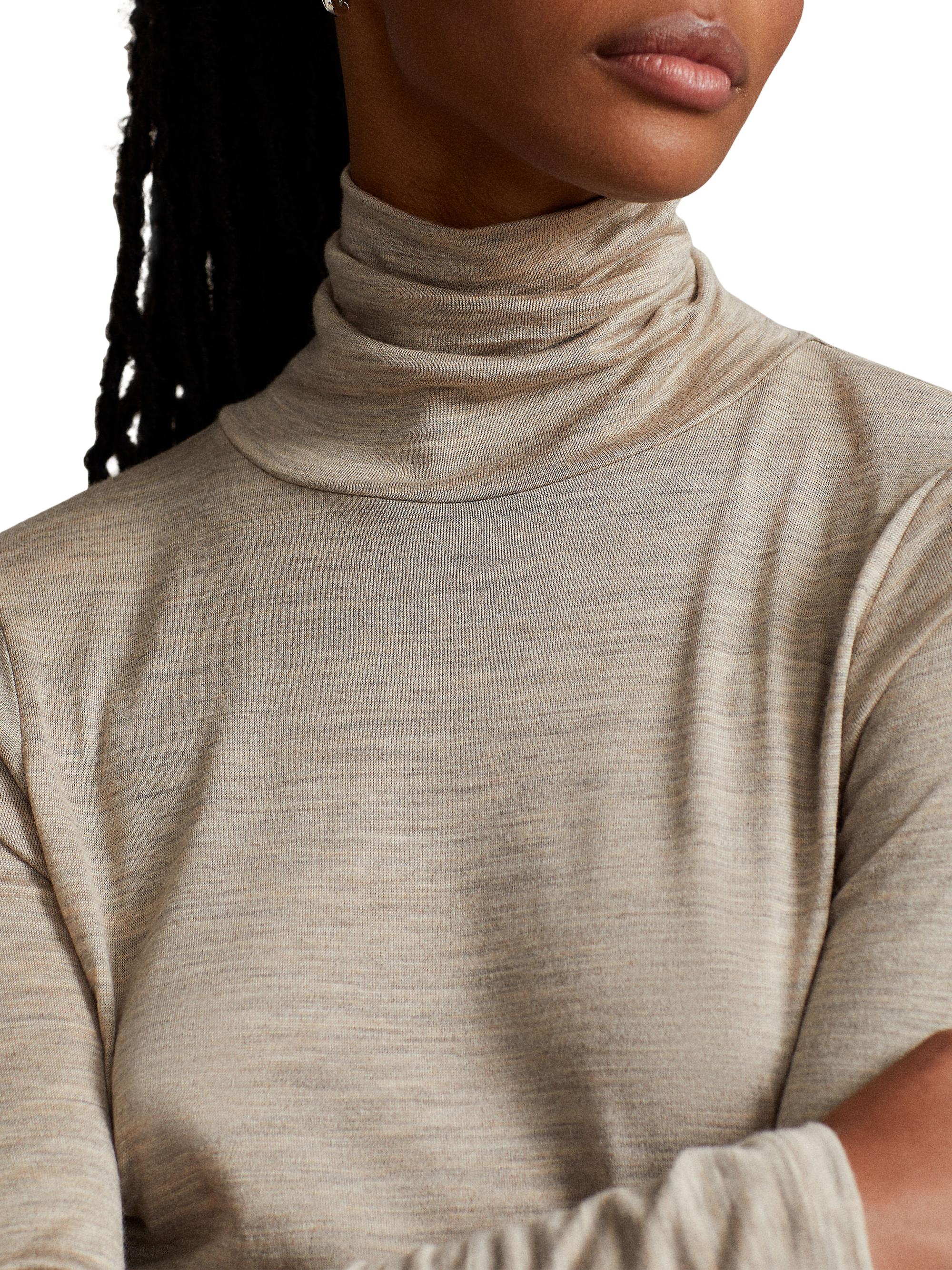 Polo Ralph Lauren Wool-Blend Turtleneck Dress in Beige - Size M Polo Ralph Lauren Wool-Blend Turtleneck Maxi Dress | Saks Fifth Avenue