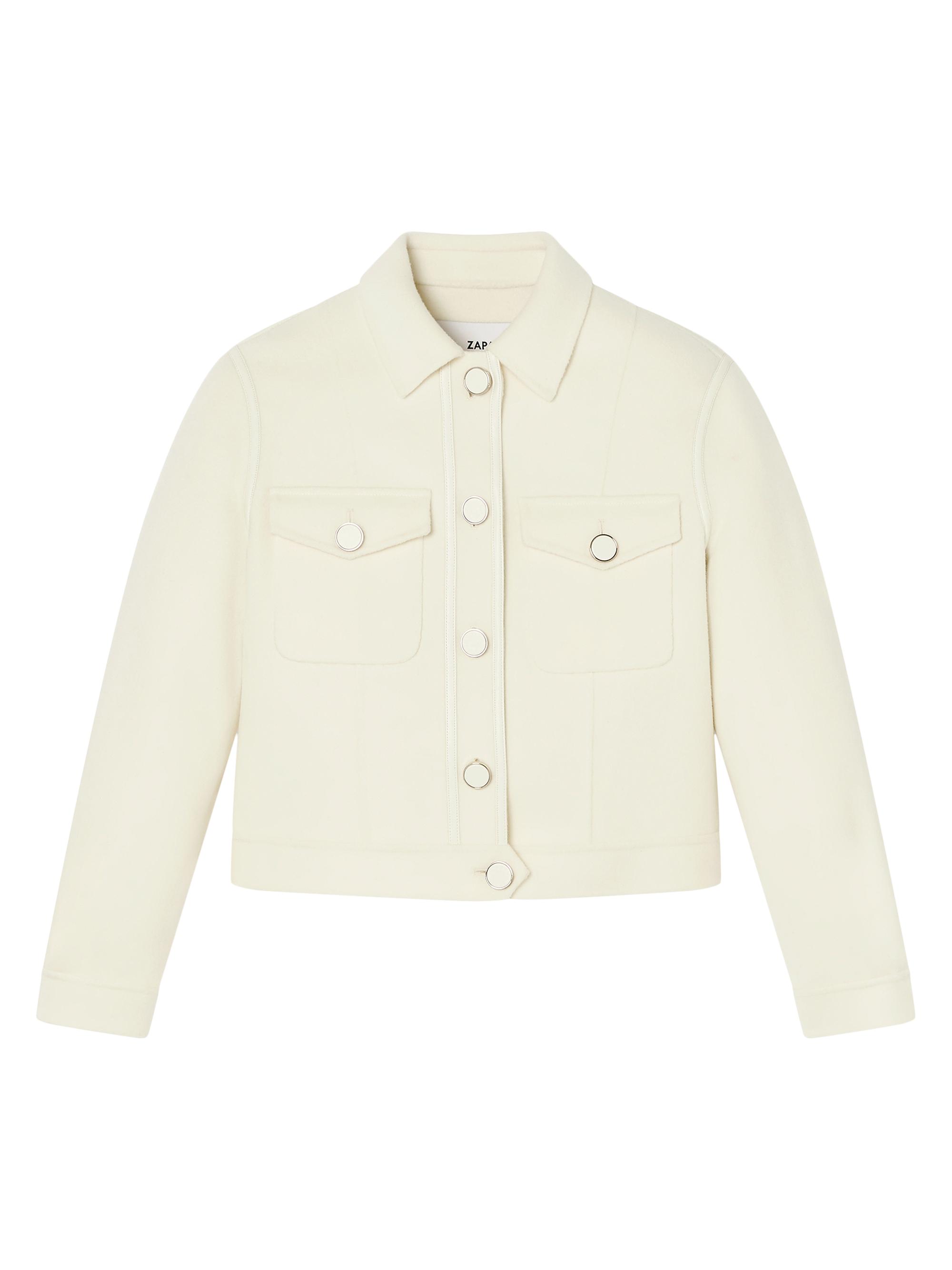 Zapa Women's Vailly Wool Trucker Jacket - Ecru