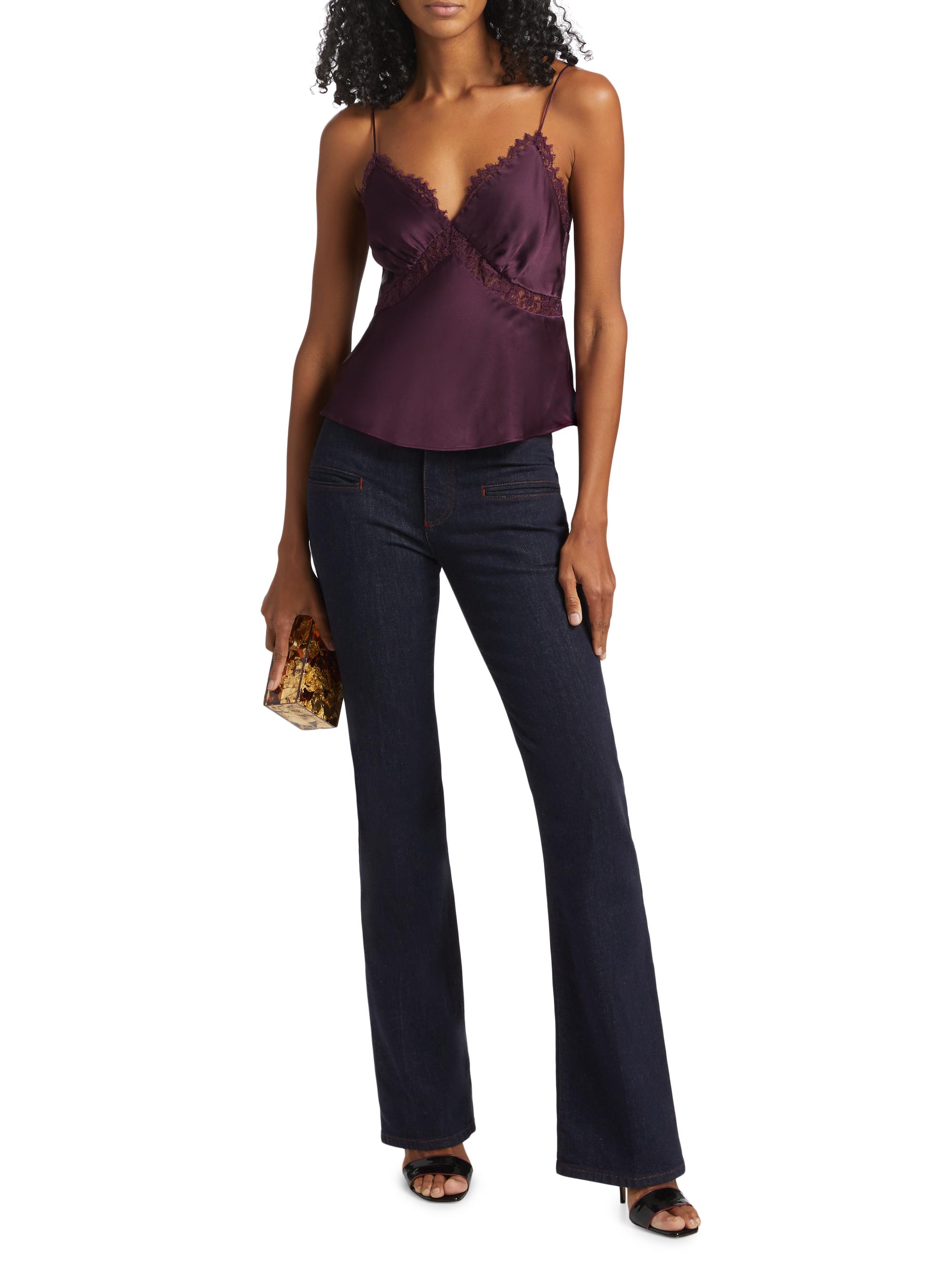 maison de Dolce. blossom cami ブラック bella-dahl-v-neck-crinkle-cami