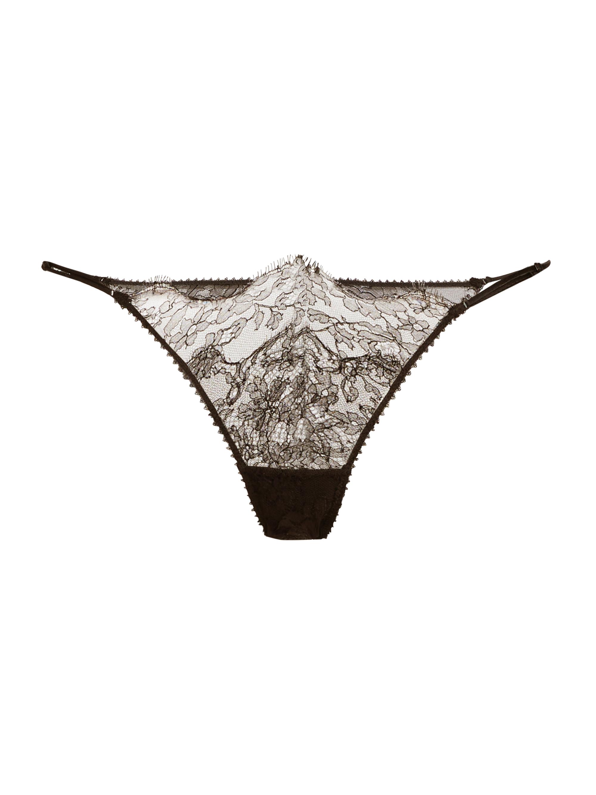 Kiki de Montparnasse Women's Lace Cheeky Panty - Black